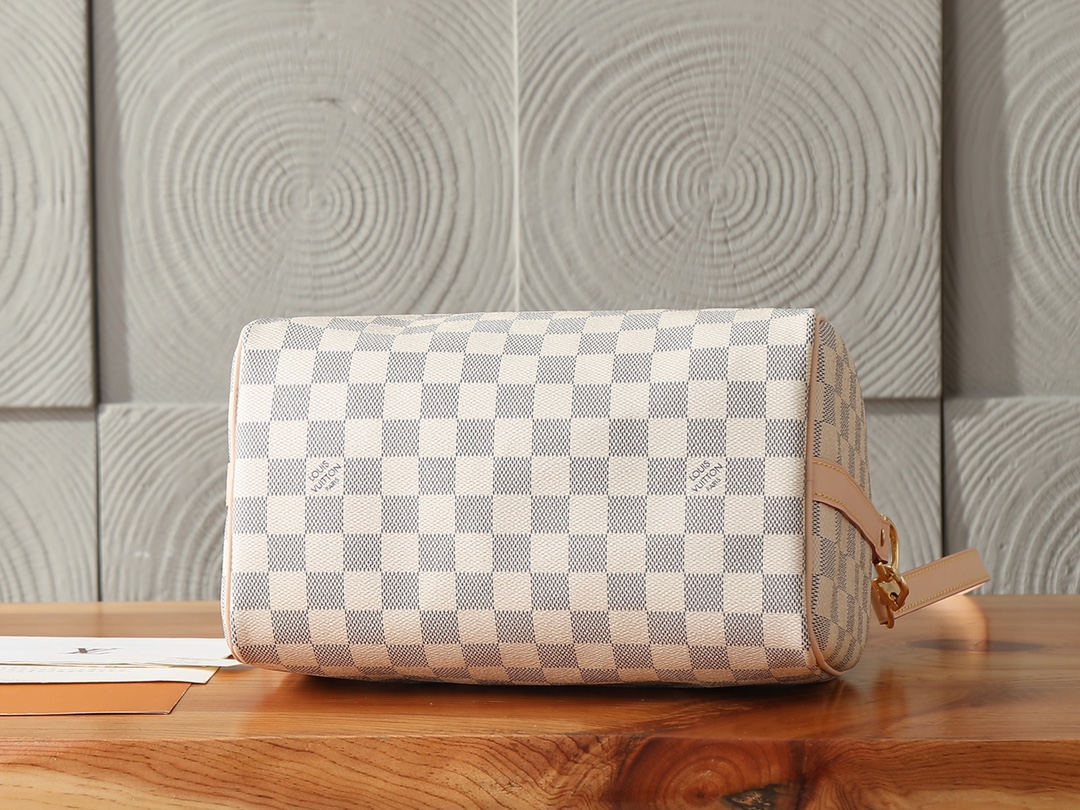 Louis Vuitton Speedy Bandoulière 25 Handbag in Damier Azur Canvas - Image 7