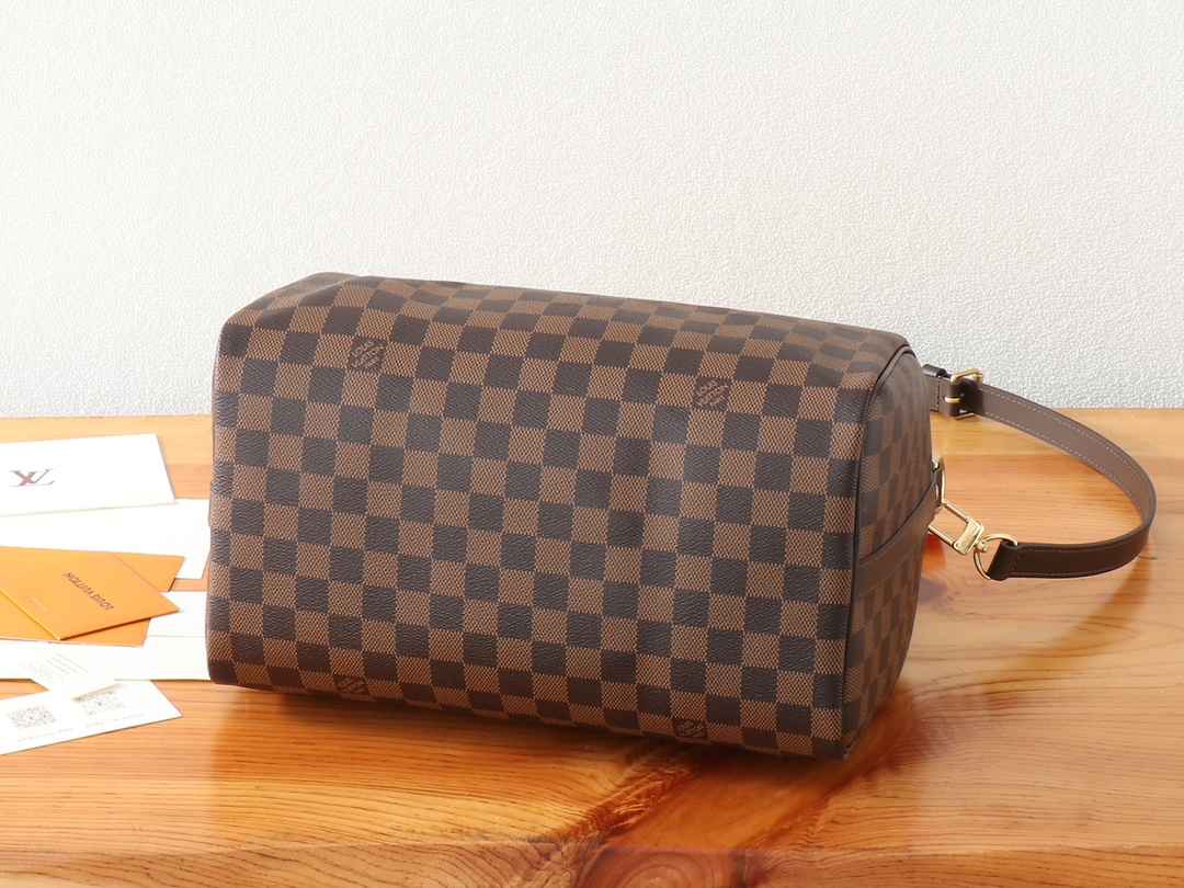 Speedy Bandoulière 30 Handbag in Damier Ebene Canvas - Image 7
