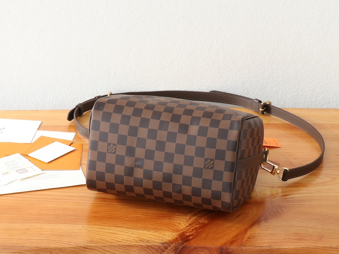 Louis Vuitton Speedy Bandoulière 25 Handbag in Damier Ebene Canvas - Image 7