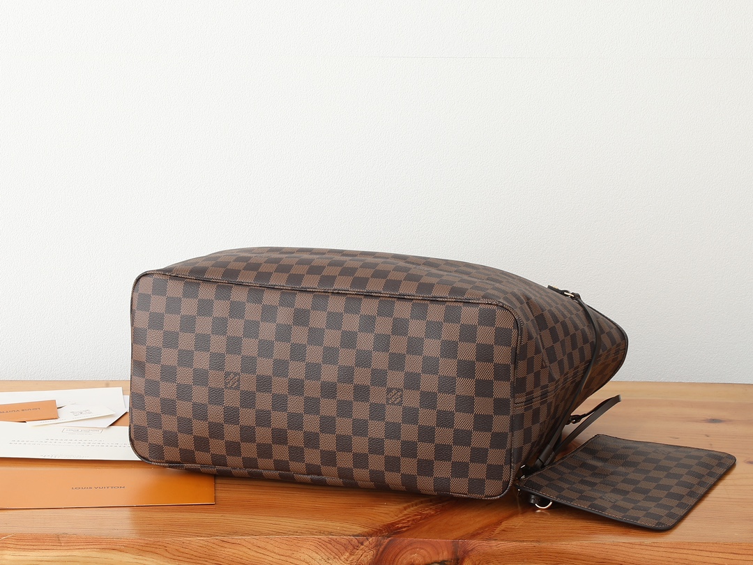 Louis Vuitton Neverfull Large Tote Bag in Damier Ebene Canvas - Image 7