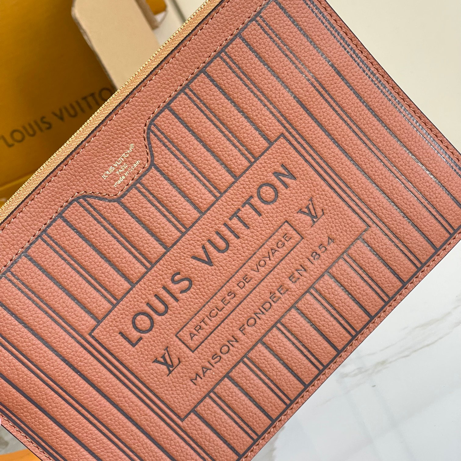 Louis Vuitton Neverfull Medium Handbag M12061 Brown - Image 7