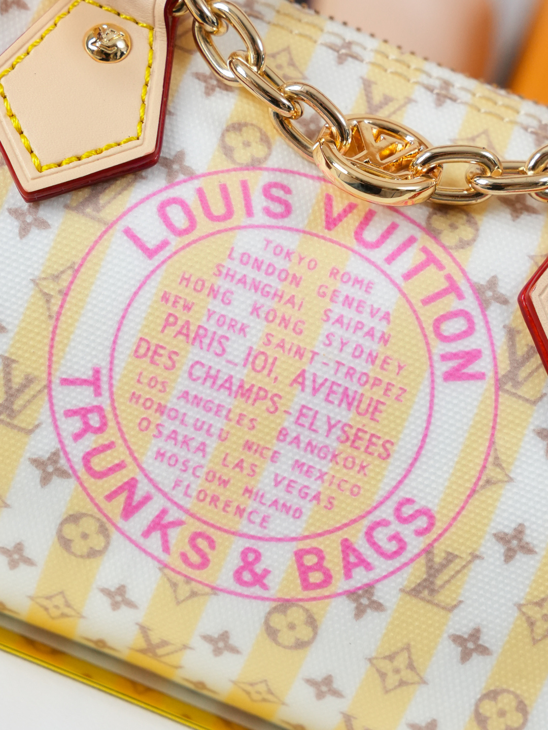 Louis Vuitton Nano Speedy Stamp Series Handbag - Image 7