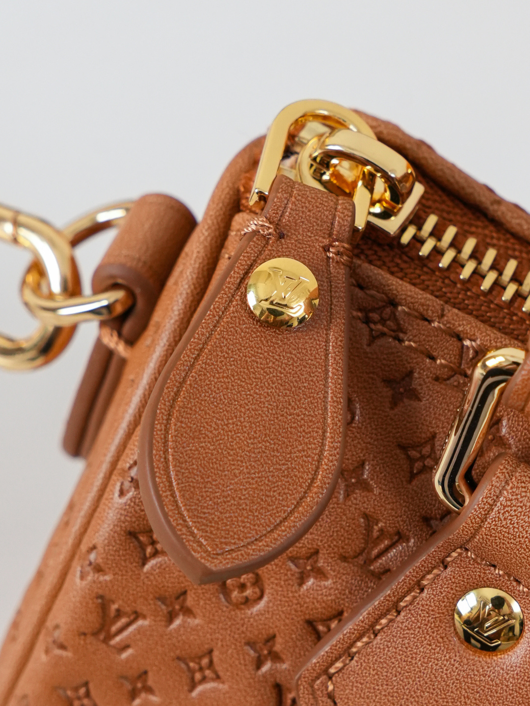 Louis Vuitton Nano Speedy Minigram Handbag Brown - Image 7