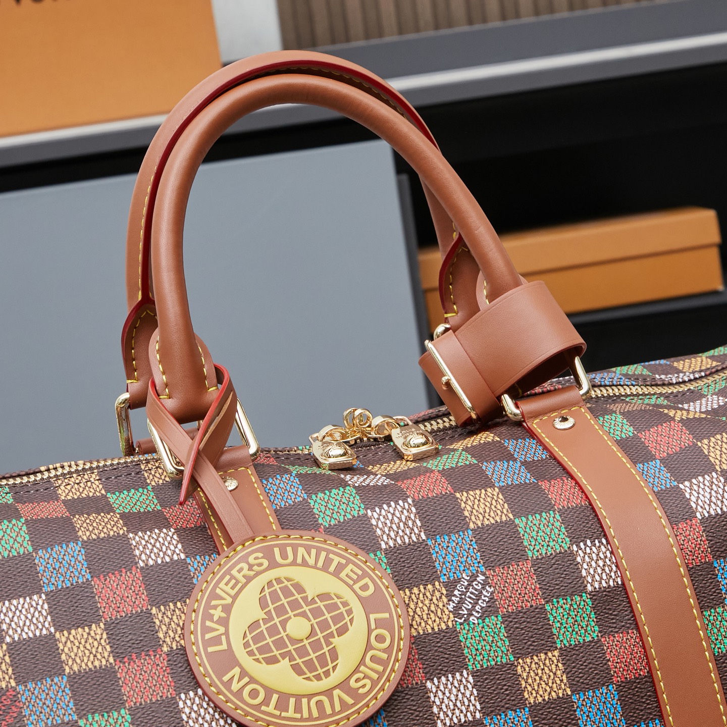 Louis Vuitton Keepall 50 Monogram Crystals Travel Bag - Image 7