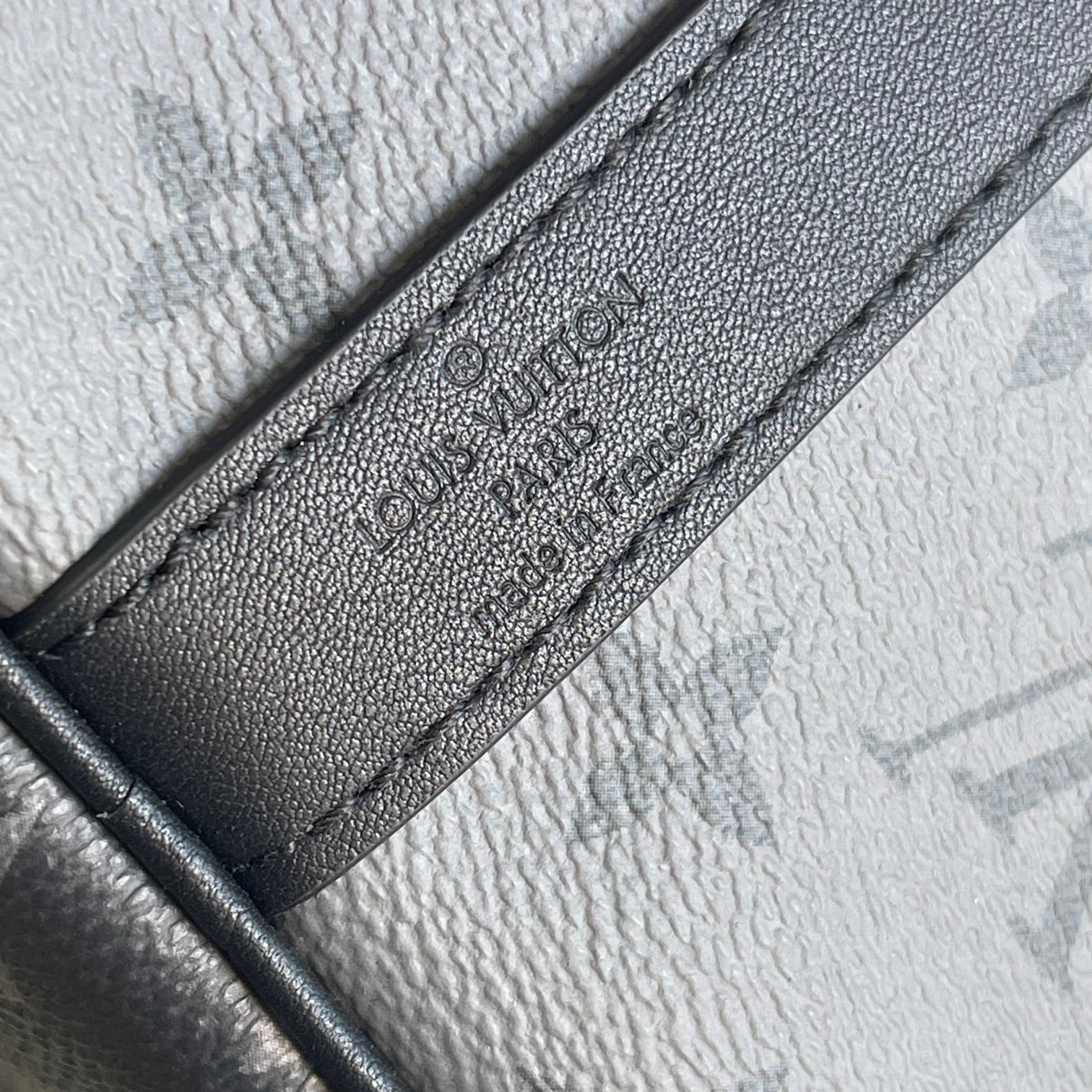 Louis Vuitton Keepall Bandouliere 35 Monogram Eclipse Travel Bag - Image 7