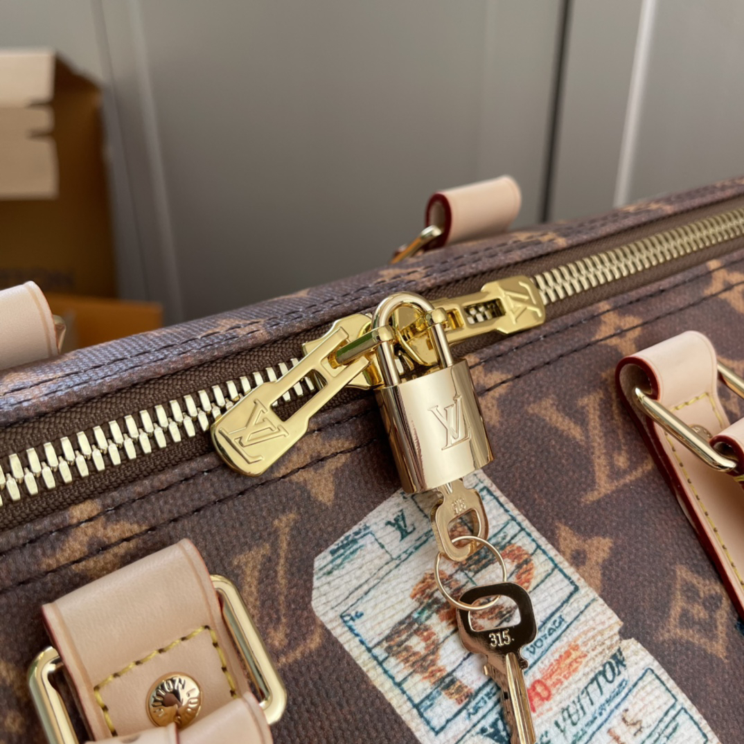 Louis Vuitton Keepall Bandoulière 45 Travel Bag - Image 7