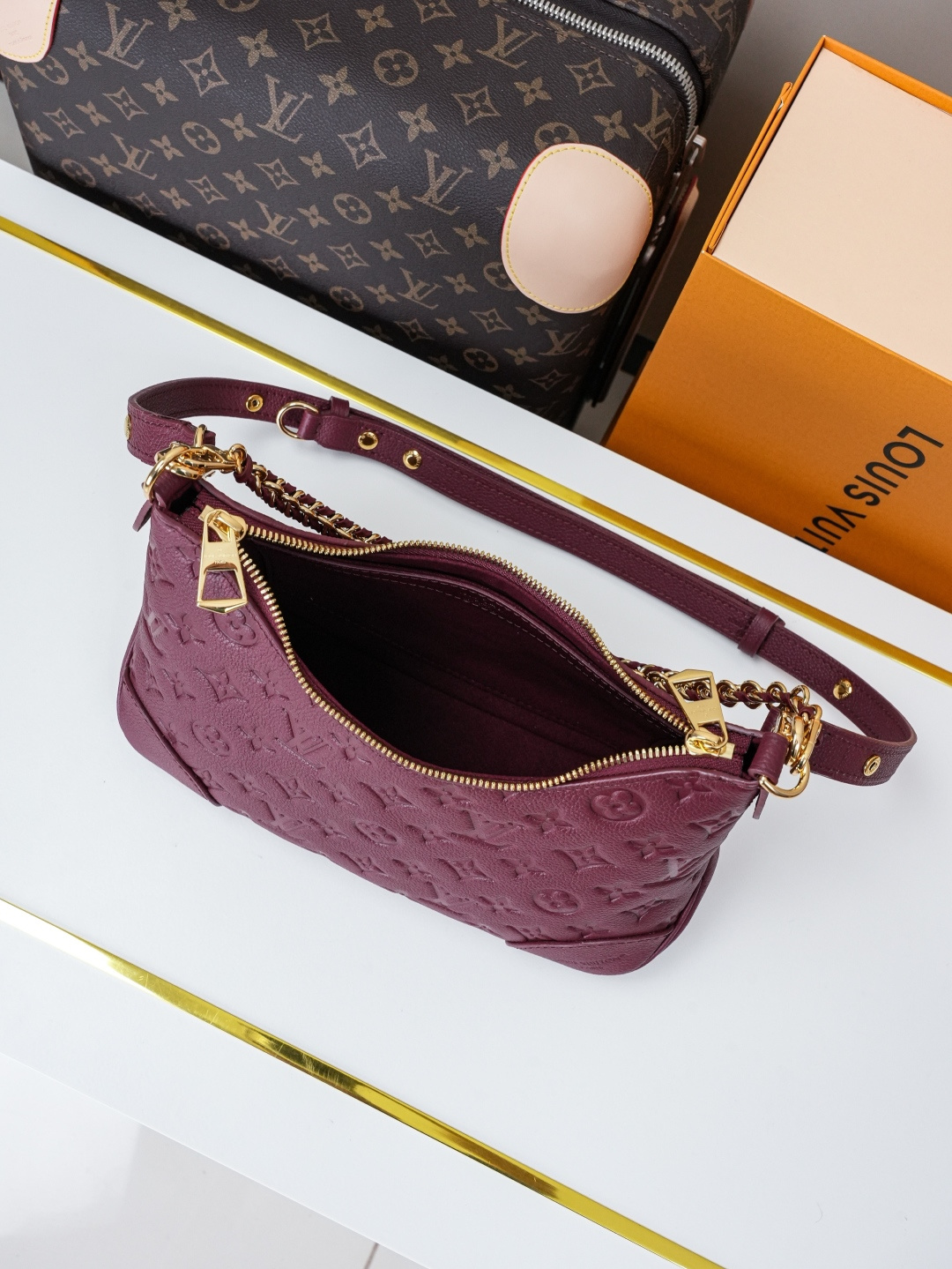 Boulogne Monogram Empreinte Leather Crossbody Bag M25827 - Image 7