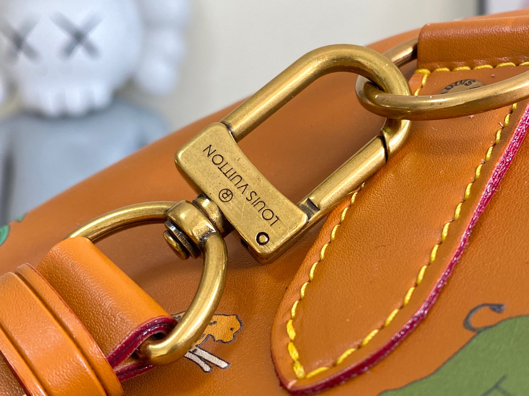 Louis Vuitton Heritage Keepall 50 Leather Travel Bag - Image 7