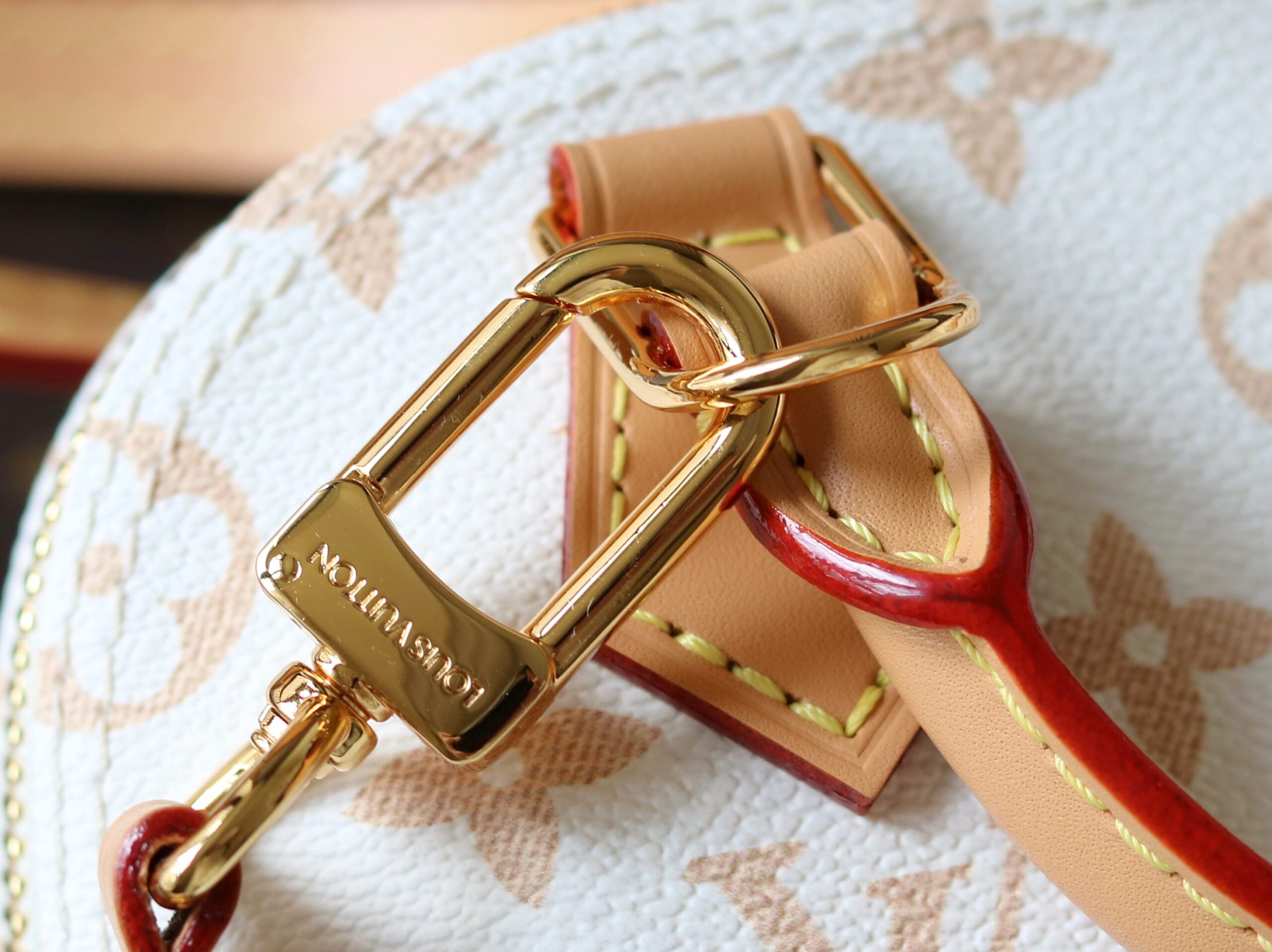 Louis Vuitton Nano Alma Crossbody Bag in Monogram Dune Canvas - Image 7