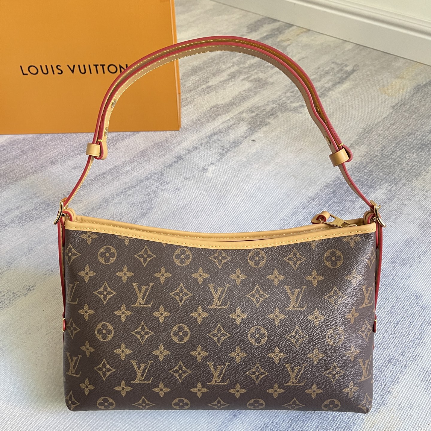 CarryAll East West Handbag in Monogram Canvas and Leather Trim - Image 7