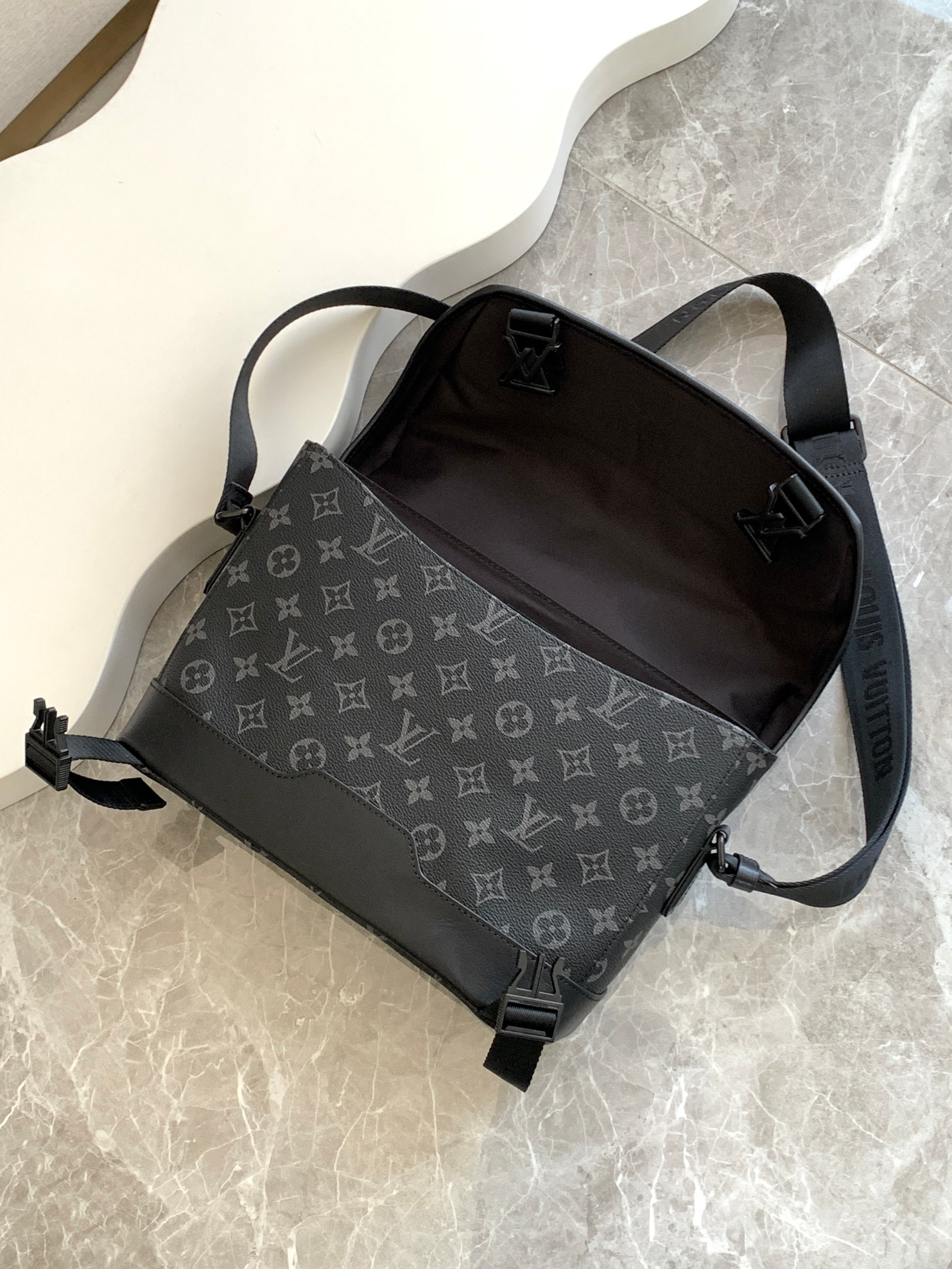 Louis Vuitton Voyager Small Messenger Bag in Monogram Shadow Leather - Image 7