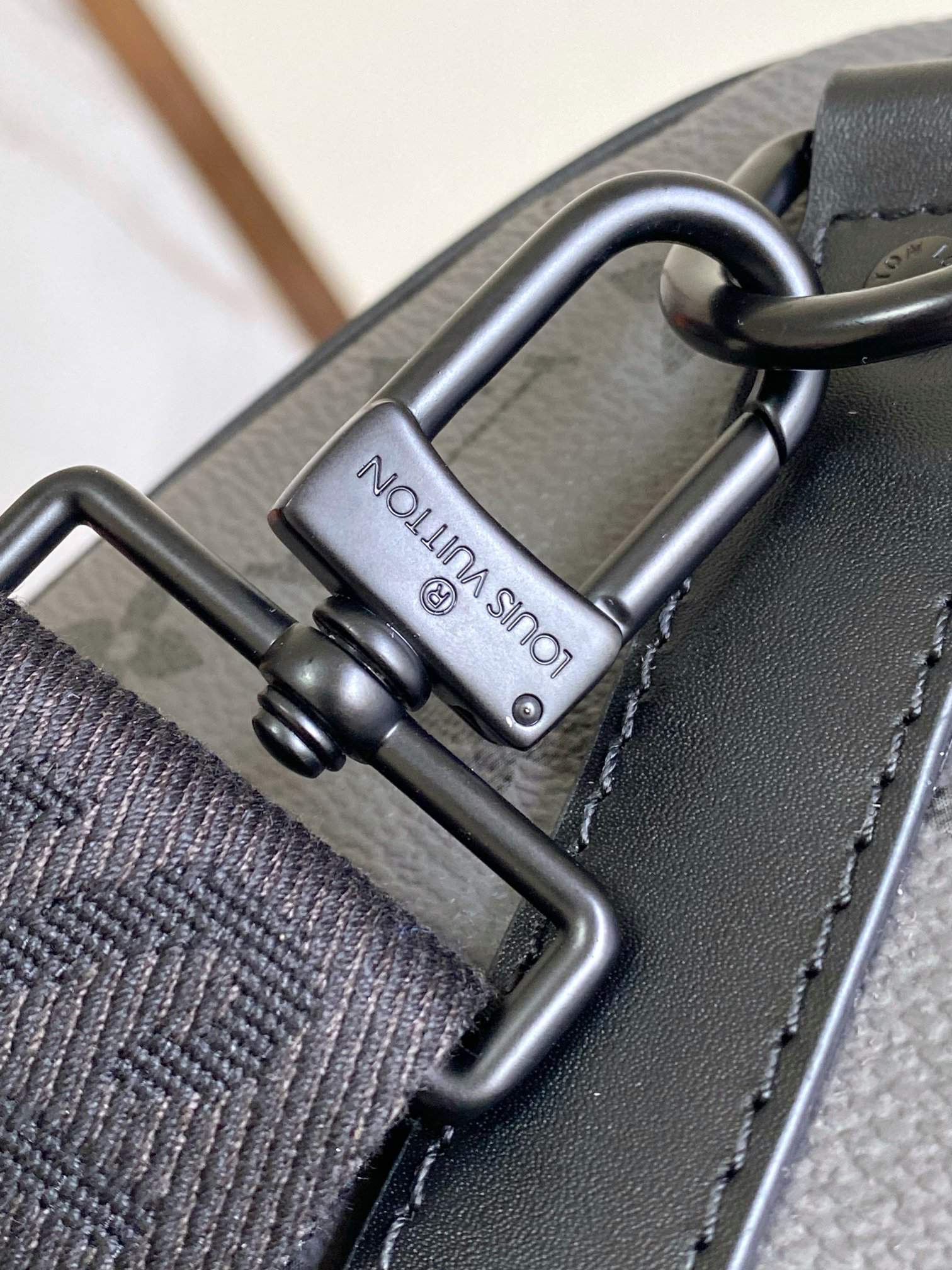 Louis Vuitton Keepall Bandoulière 45 Travel Bag, M11481 – Monogram Eclipse Reverse - Image 7
