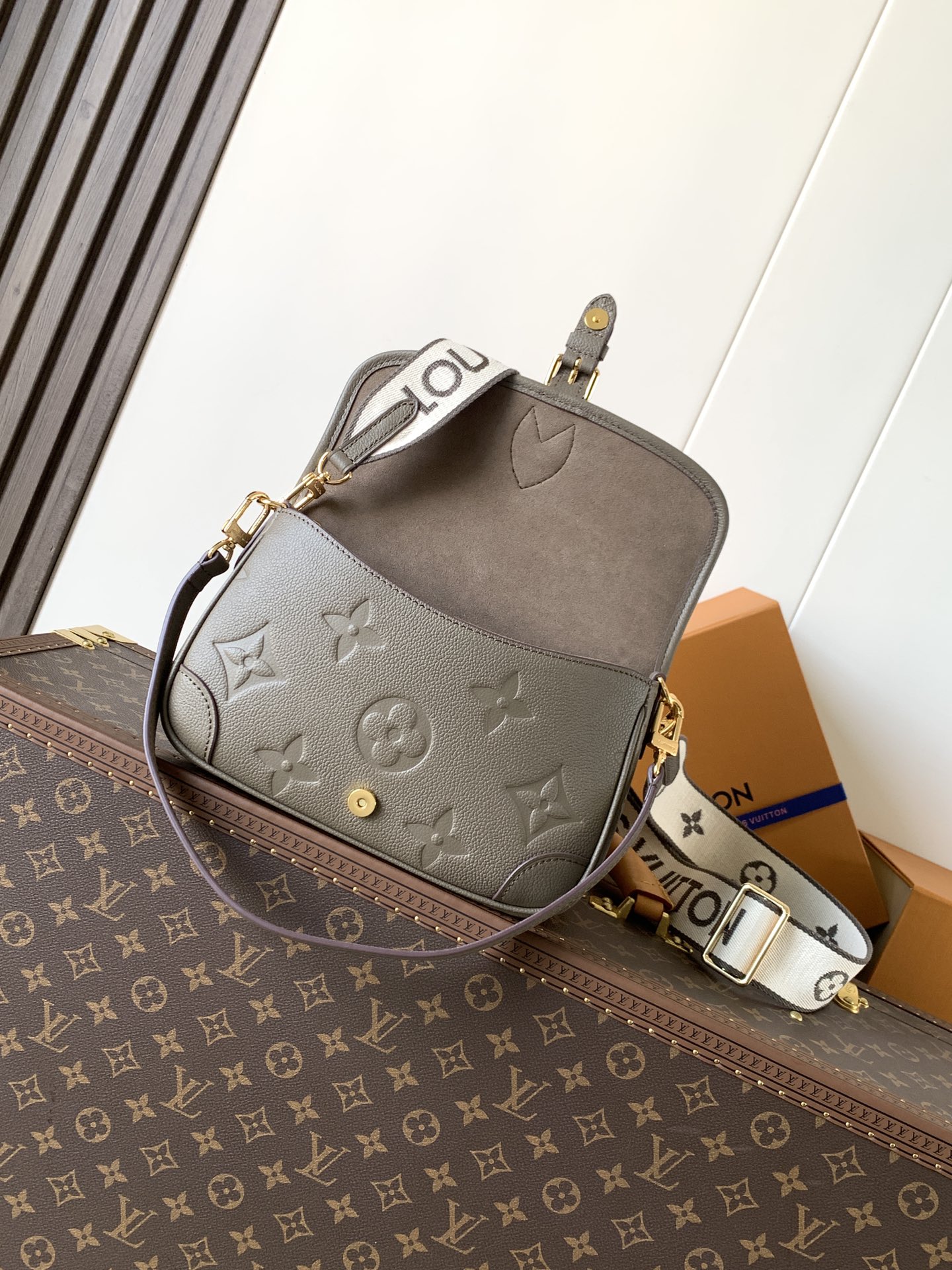 Louis Vuitton Diane Monogram Empreinte Leather Crossbody Bag - Image 7