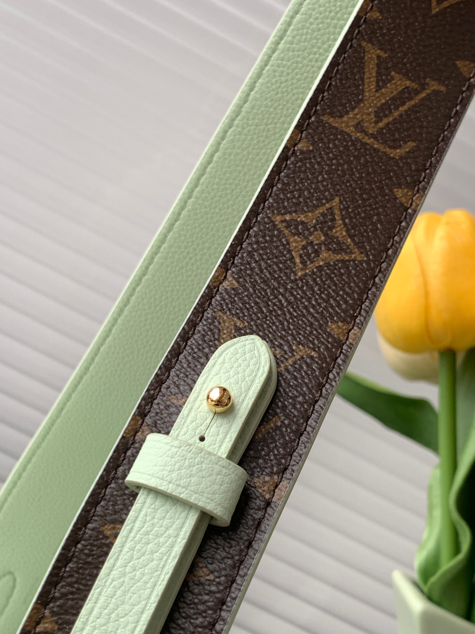 Speedy 18 Green Leather Convertible Crossbody Bag - Image 7