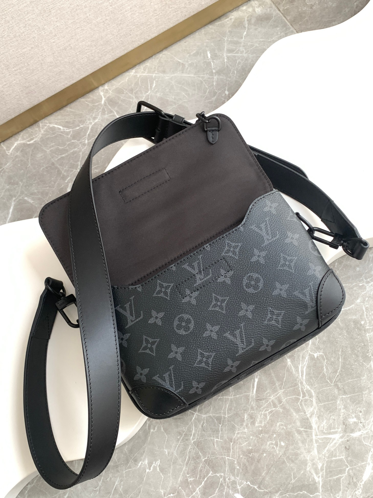 Louis Vuitton Steamer Crossbody Bag in Monogram Eclipse - Image 7