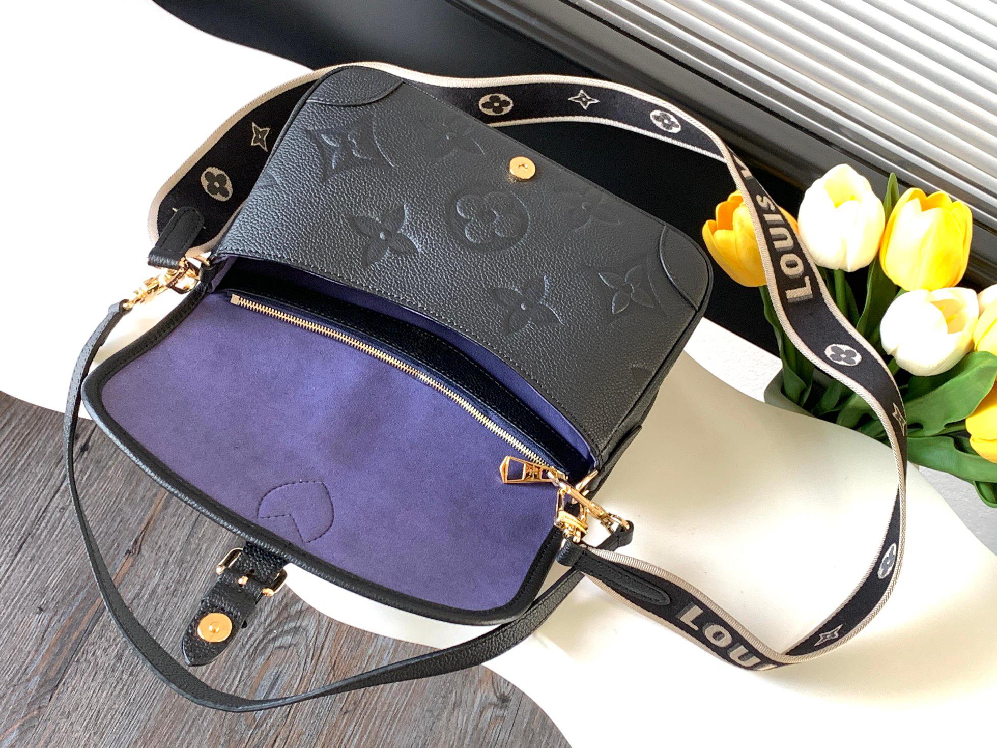 Louis Vuitton Diane Crossbody Bag in Monogram Empreinte Leather - Image 7