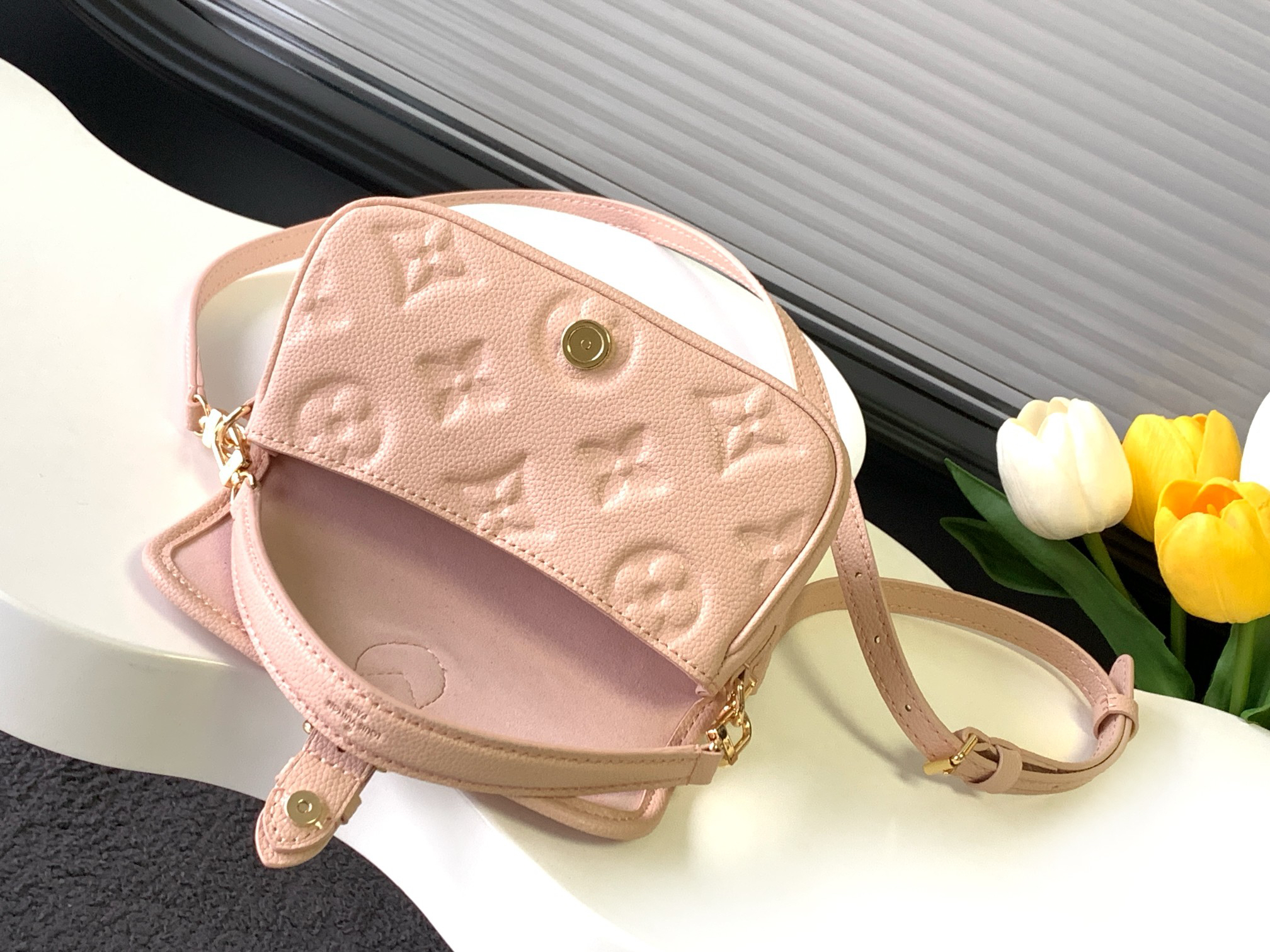 Louis Vuitton Nano Diane Handbag in Monogram Empreinte Leather - Image 7
