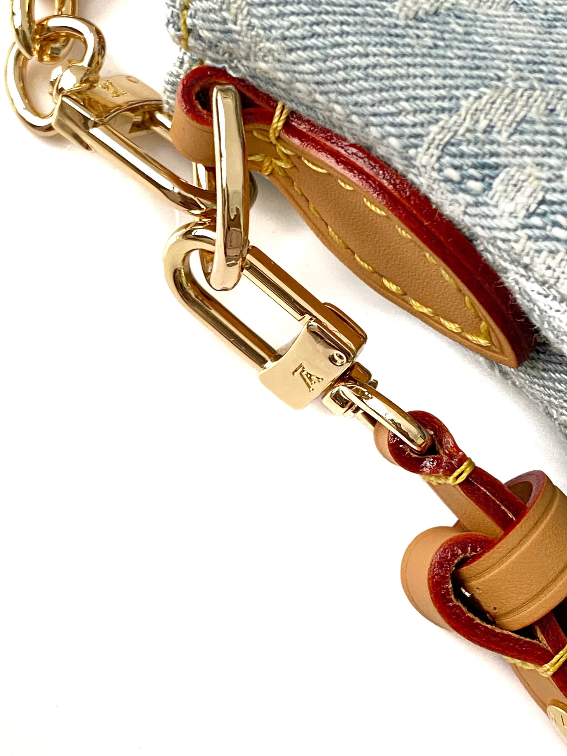 Louis Vuitton Liv Pochette Monogram Denim Crossbody Bag - Image 7