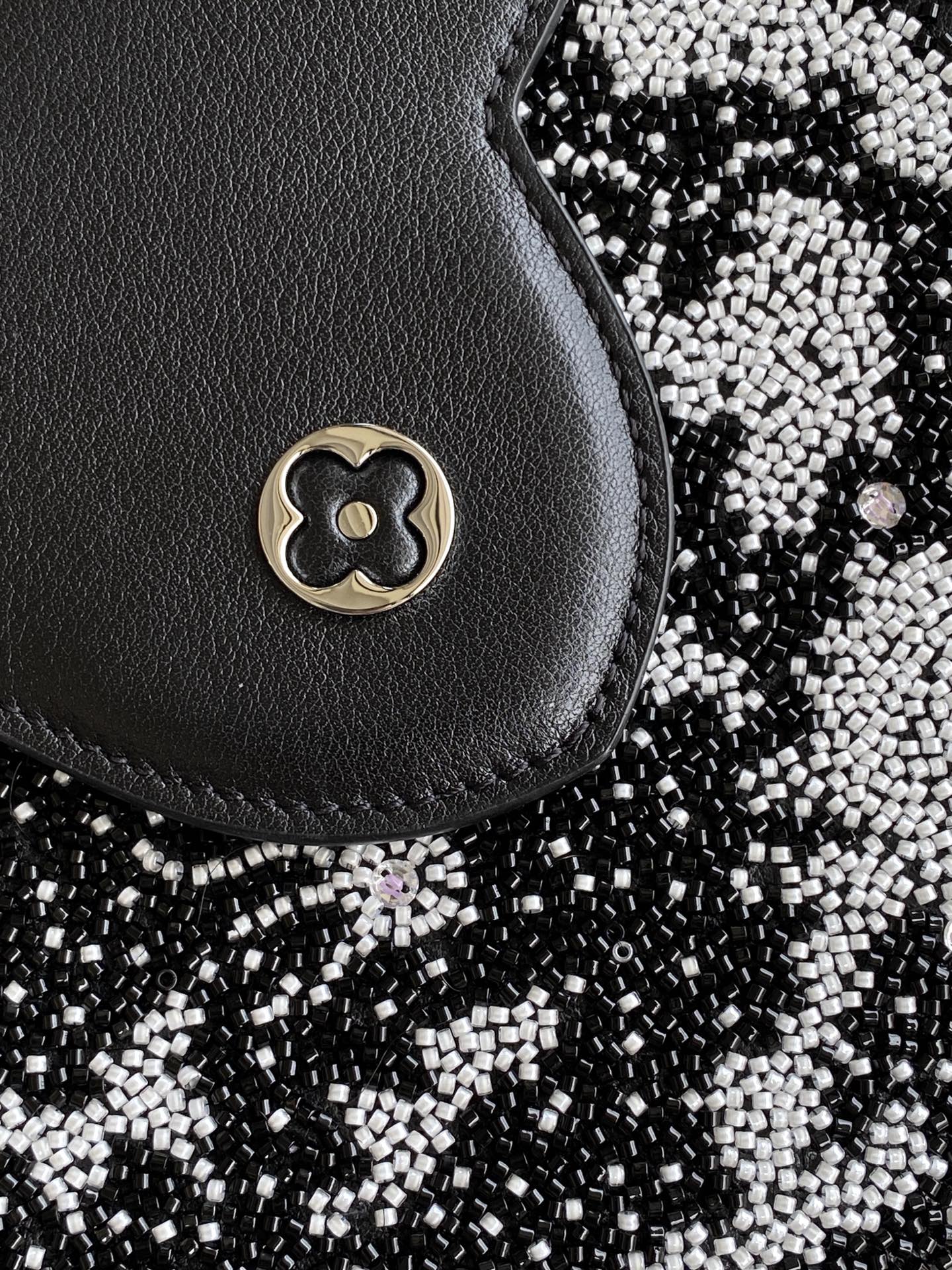 Louis Vuitton Capucines Mini Handbag – Black and Off-White - Image 7