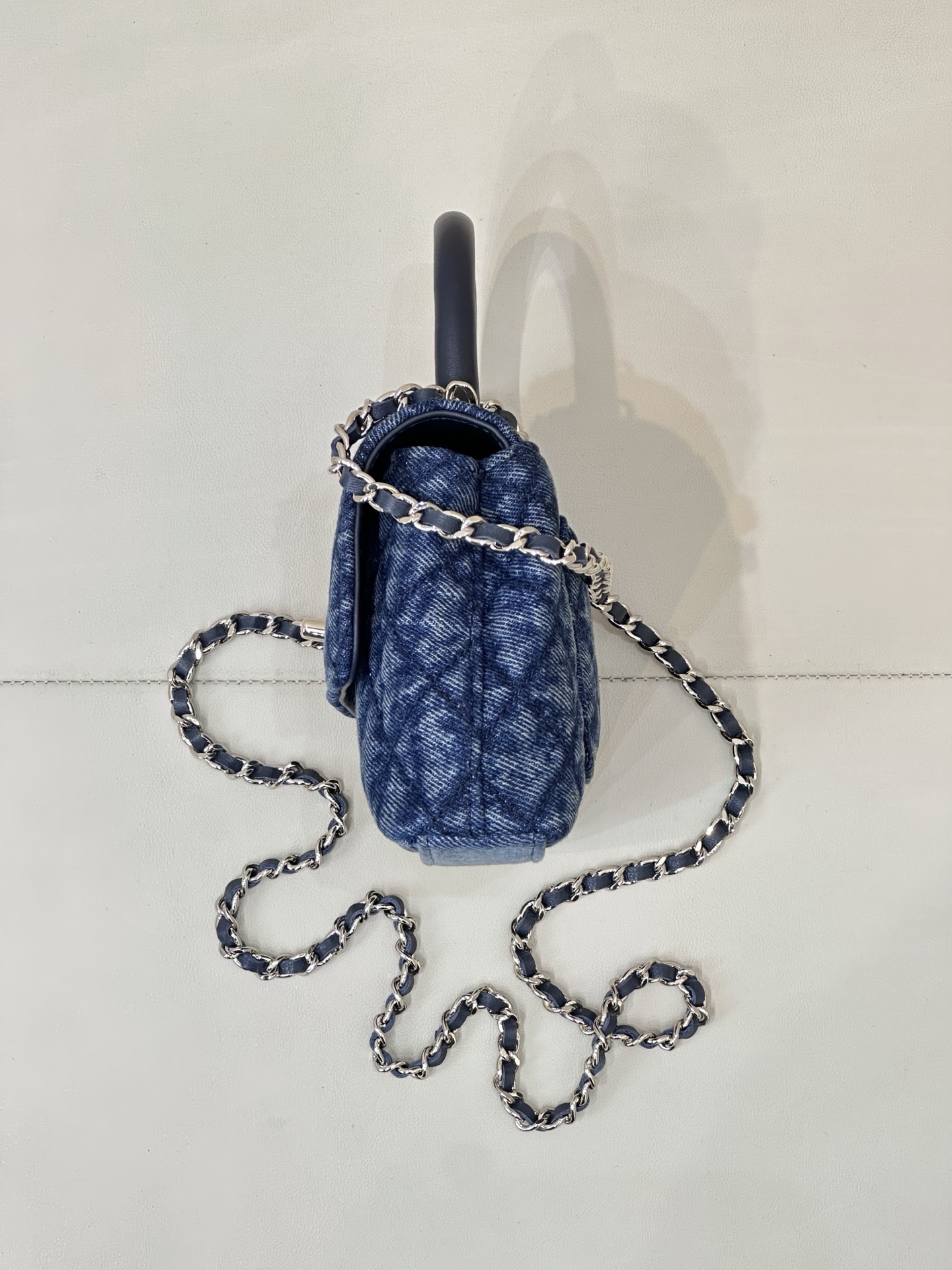 Chanel Coco Handle Mini Denim Handbag - Image 7