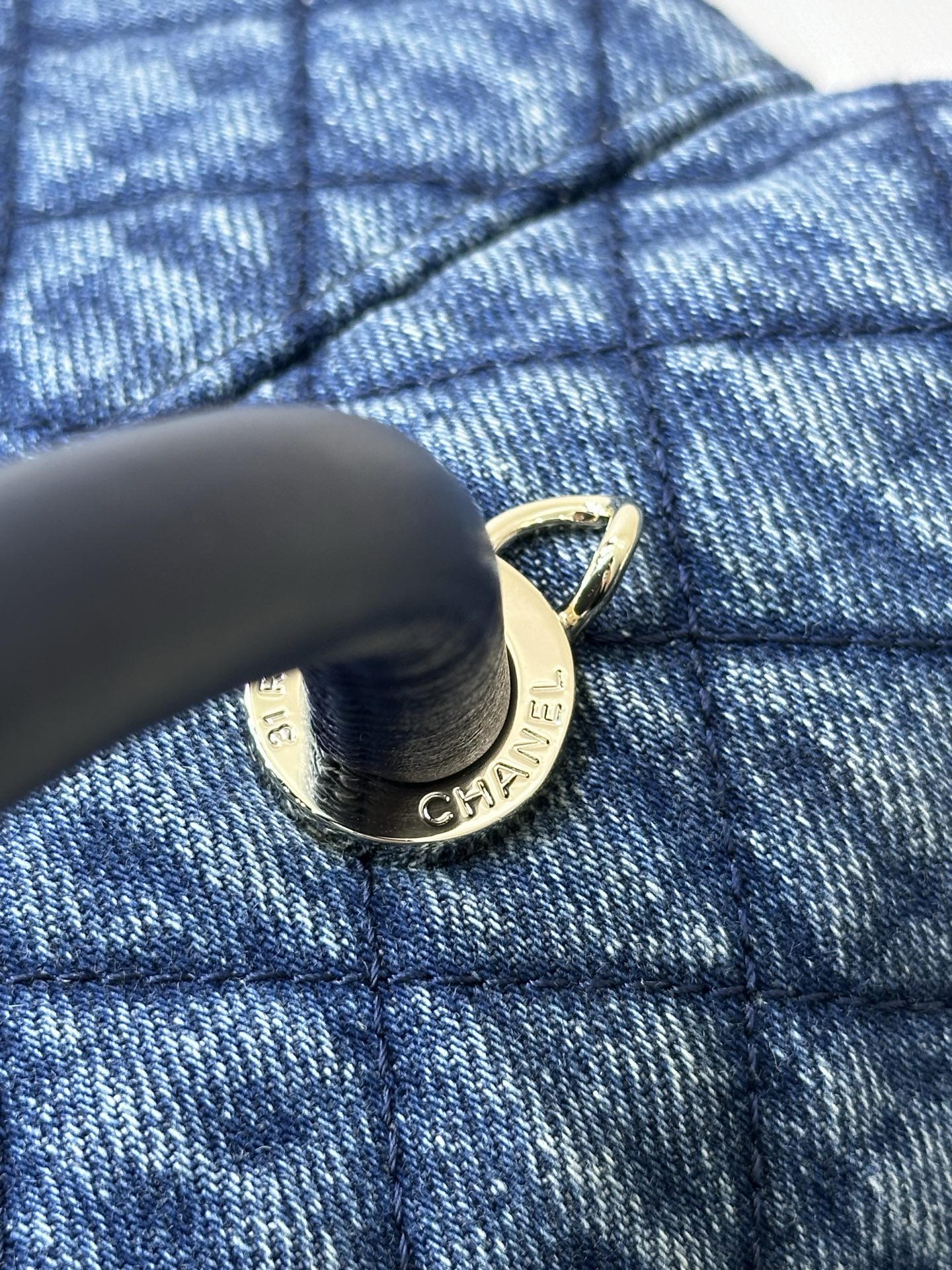 Chanel Coco Handle Denim Handbag - Image 7