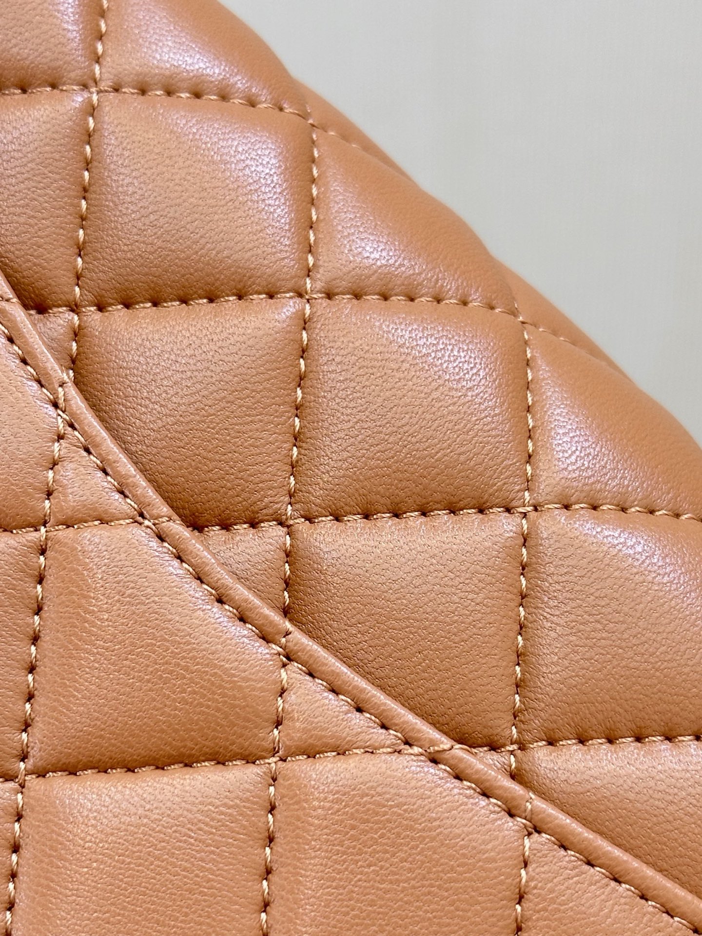 Chanel Quilted Lambskin Mini Crossbody Bag with Gold Ball Chain - Image 7