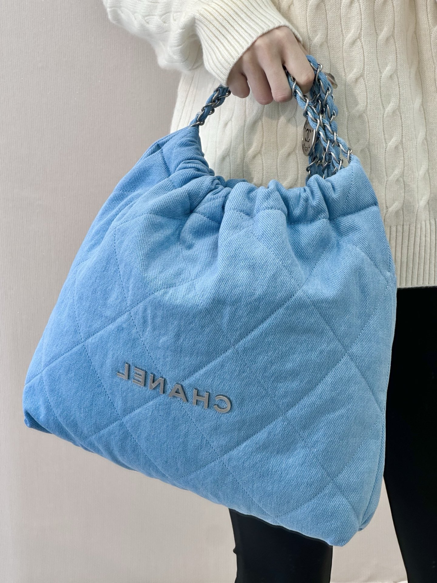 Chanel Denim Tote Bag - Image 7