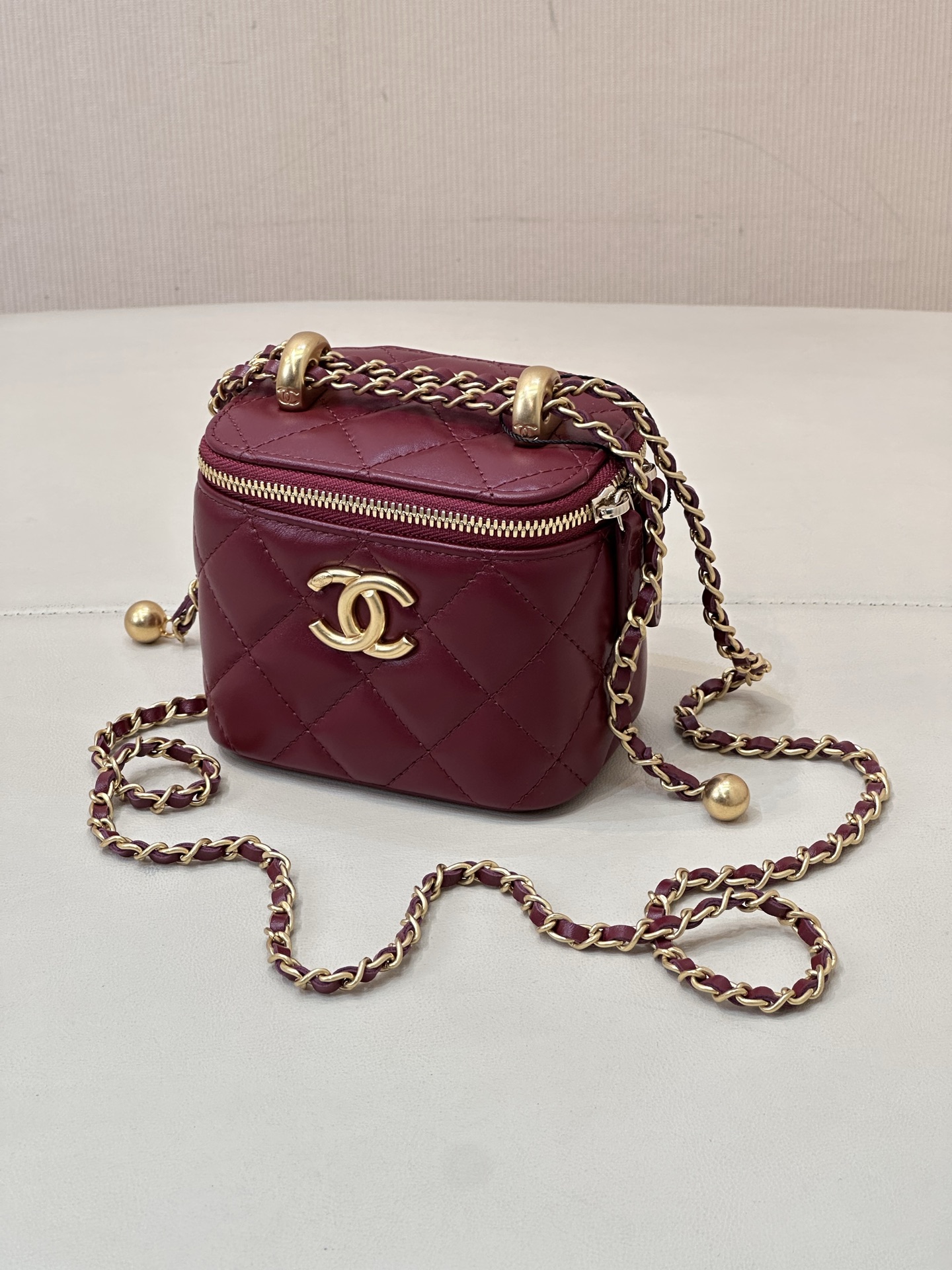 Chanel Double-Pearl Box Crossbody Bag - Image 7
