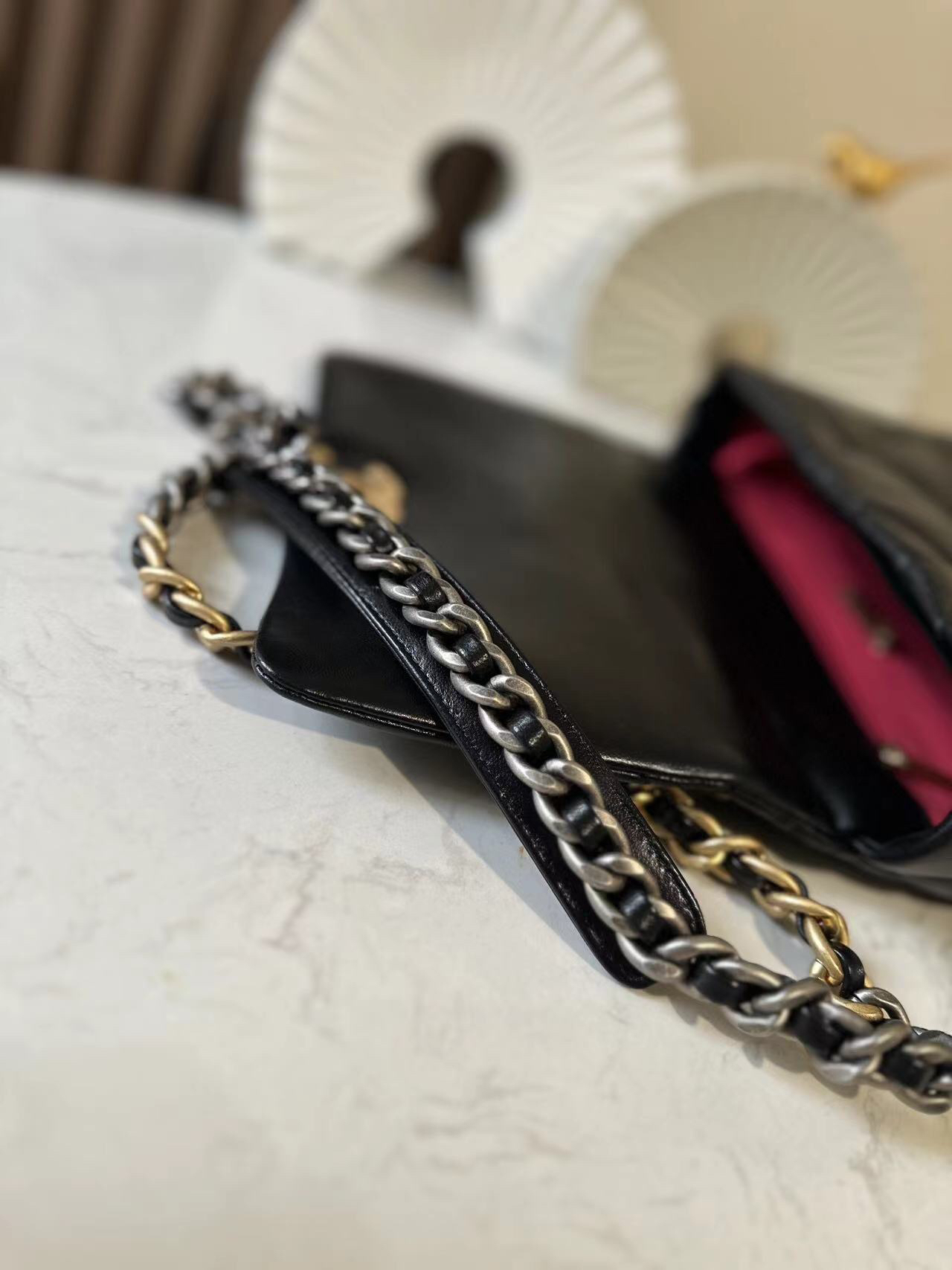 Chanel 19 Lambskin Flap Bag - Image 7