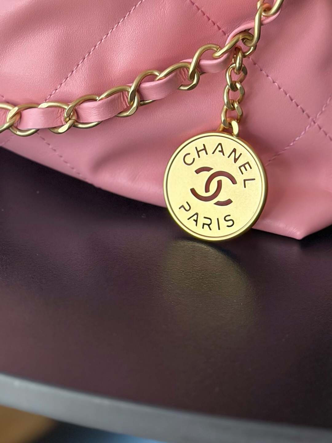 Chanel 2022 Oil-Waxed Leather Shoulder Bag - Image 7