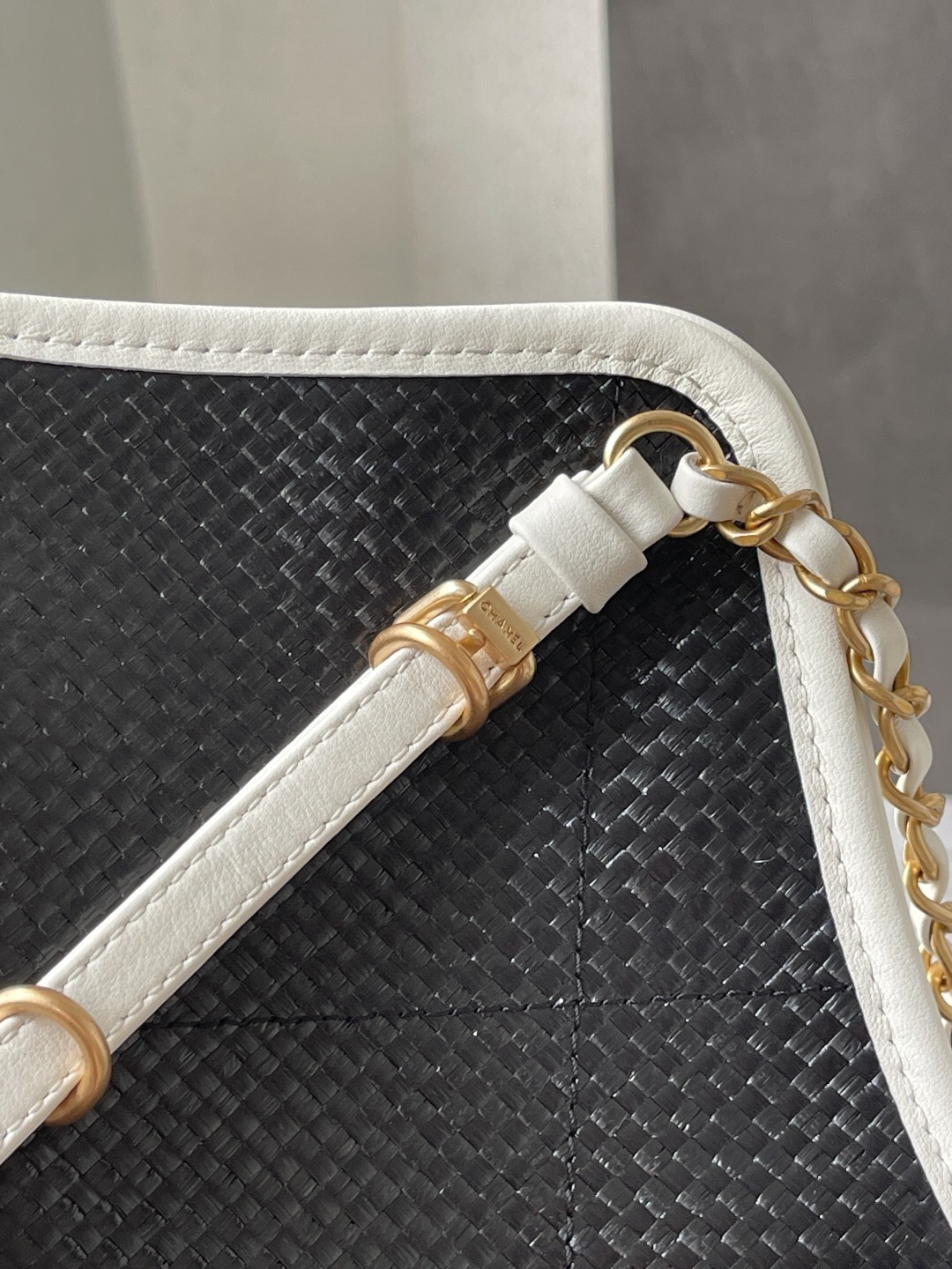 Chanel 25S Maxi Hobo Woven Tote Bag - Image 7