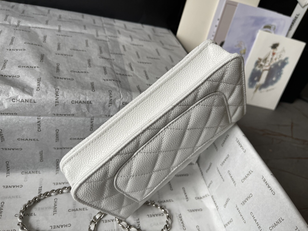 Chanel CF WOC Chain Bag in Black Caviar Leather - Image 7