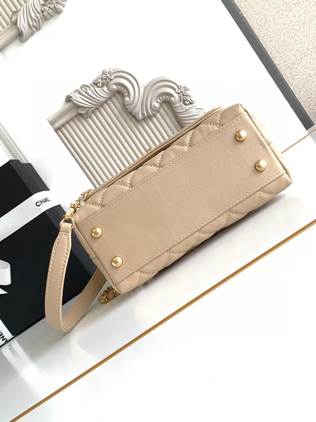 Chanel Coco Handle Mini Top-Handle Handbag AS2215 - Image 7