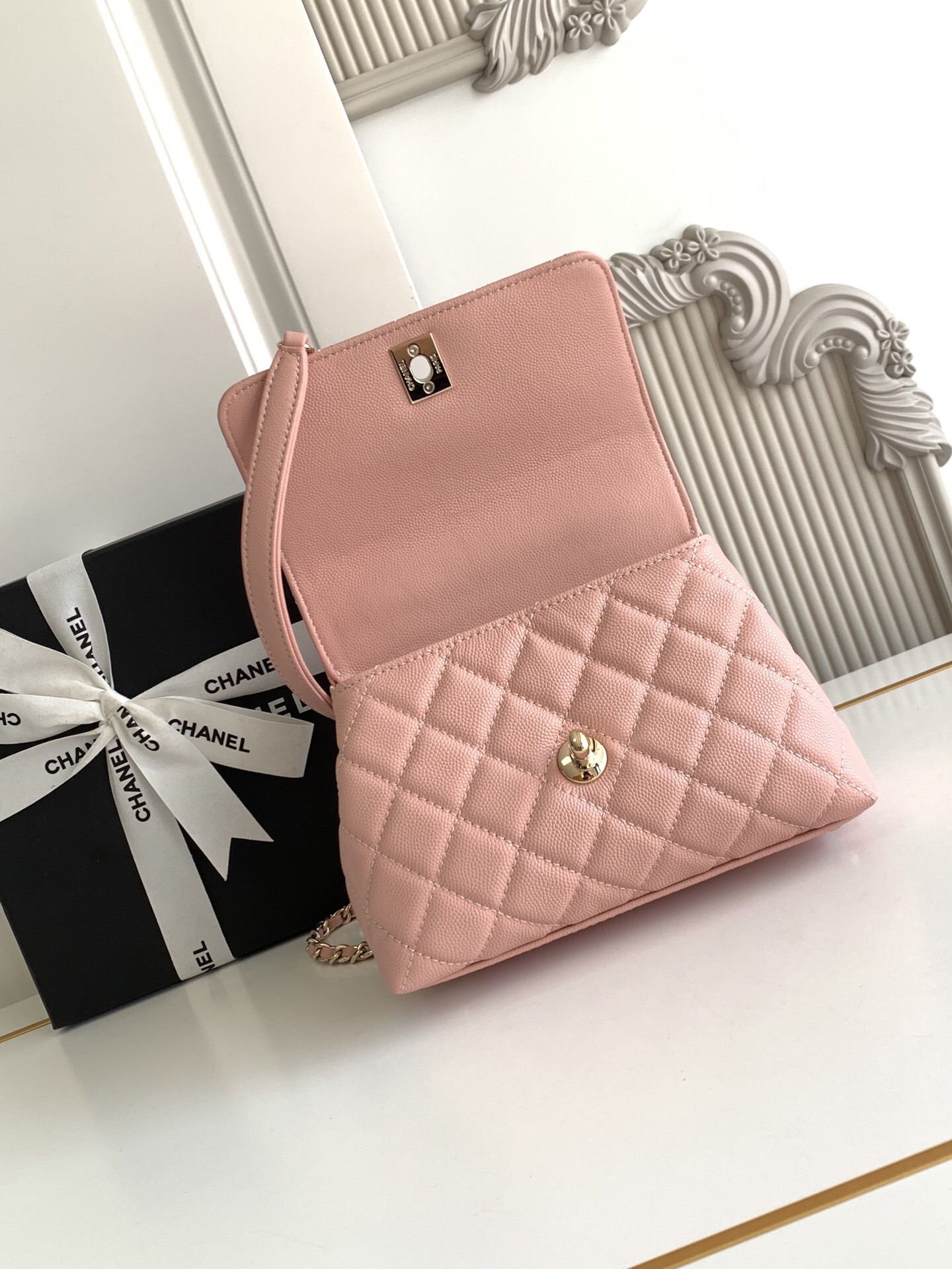 Chanel Coco Handle Mini Handbag AS2215 - Image 7