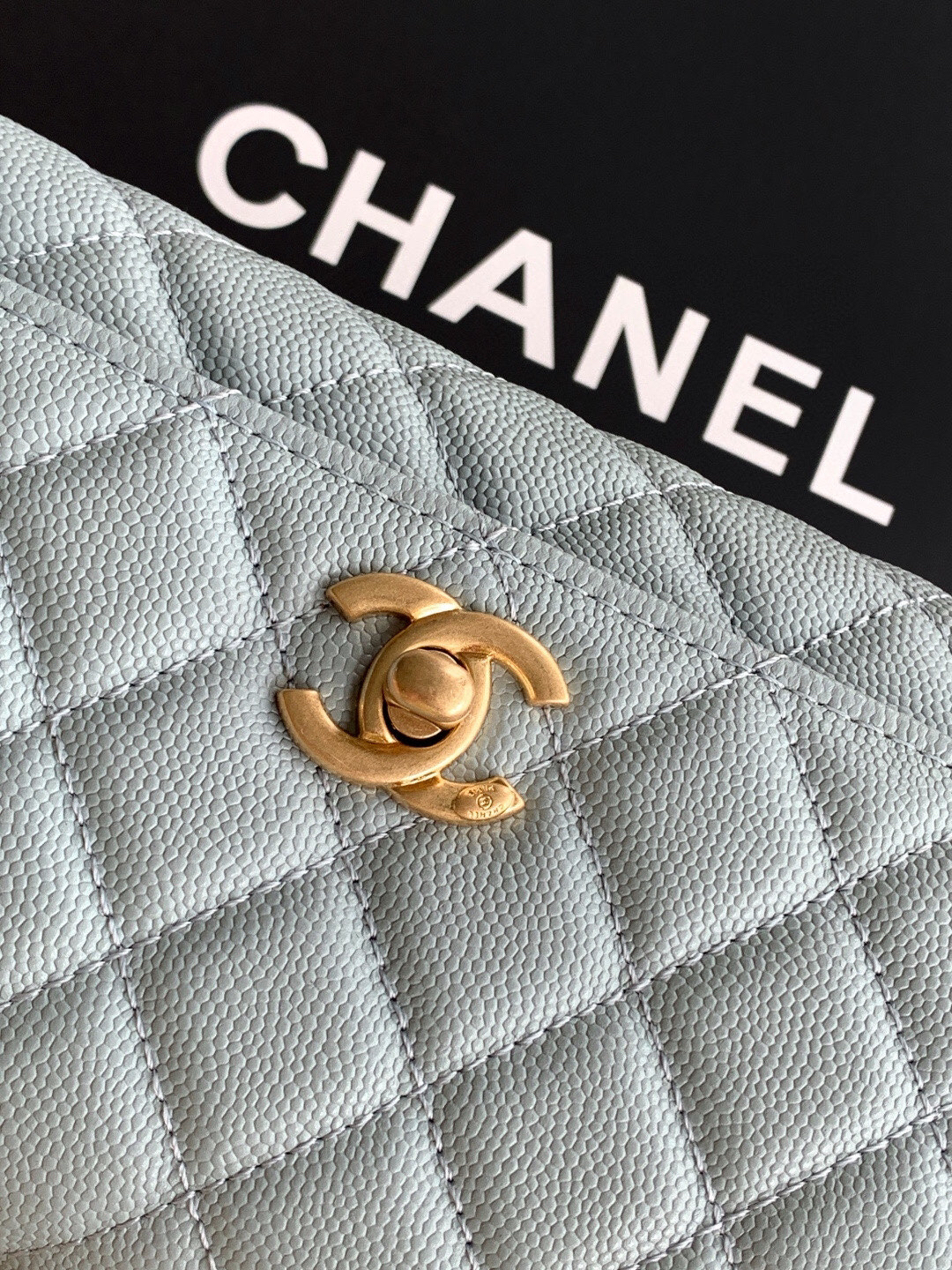 Chanel Mini Coco Handle Top Handle Bag AS2215 - Image 7