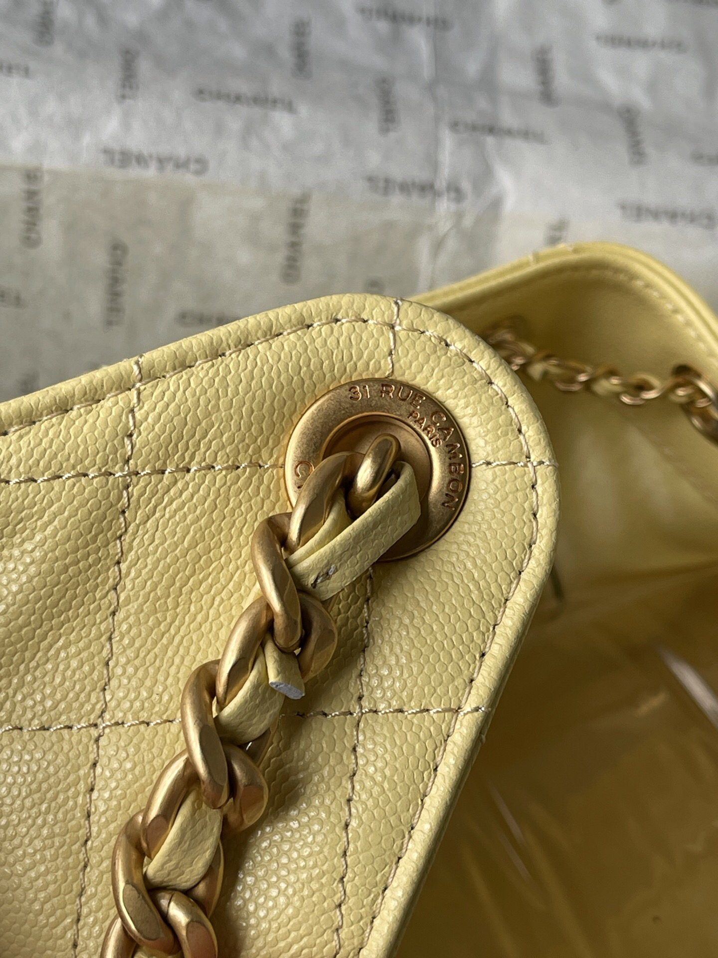 Chanel Quilted Leather Hobo Bucket Bag - Image 7