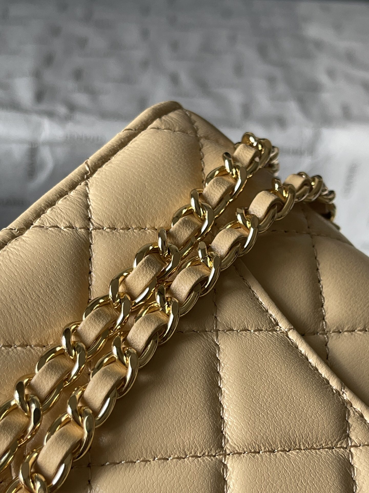 Chanel CF WOC Lambskin Chain Wallet - Image 7