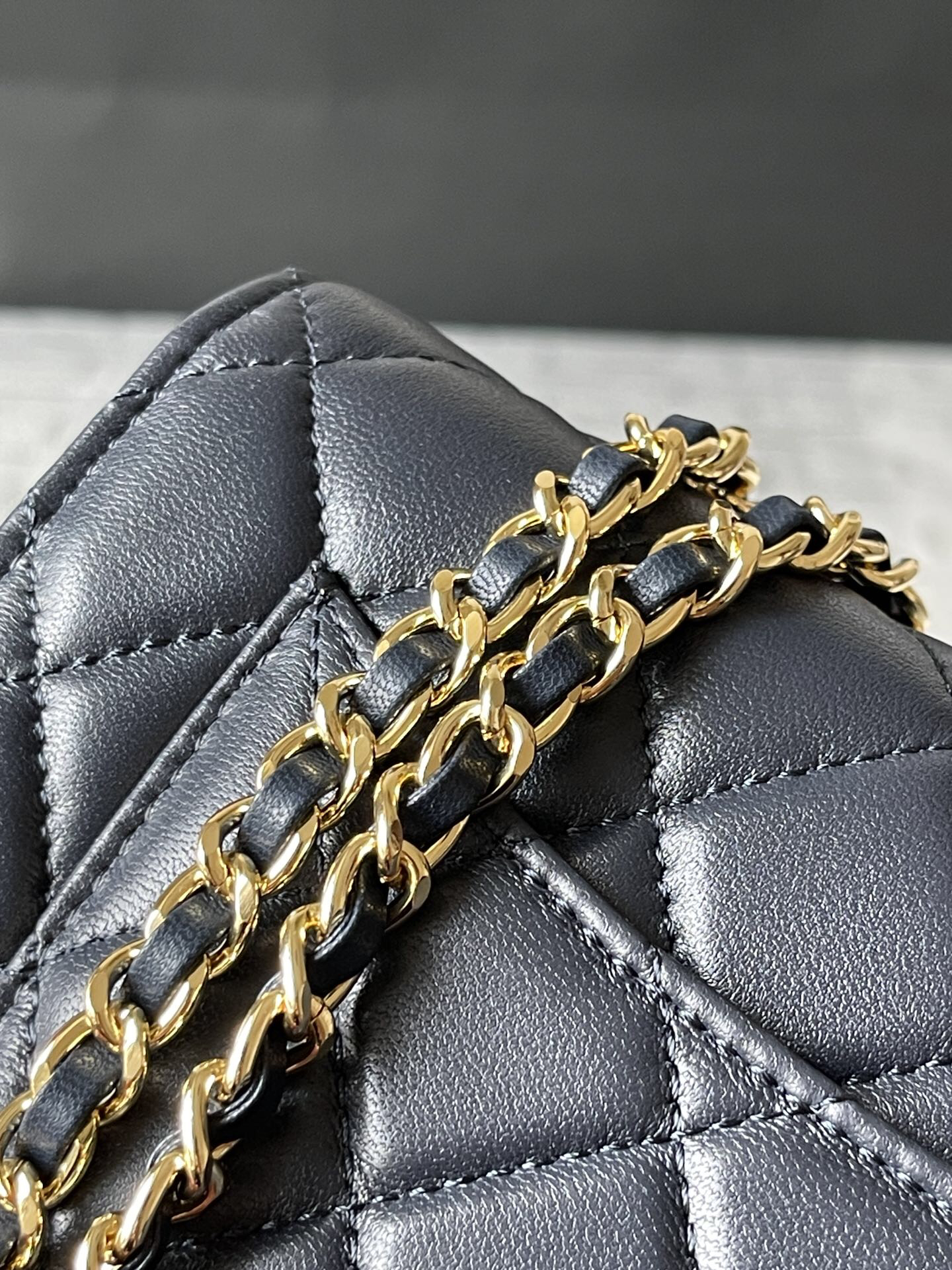 Chanel CF WOC Lambskin Chain Wallet - Image 7
