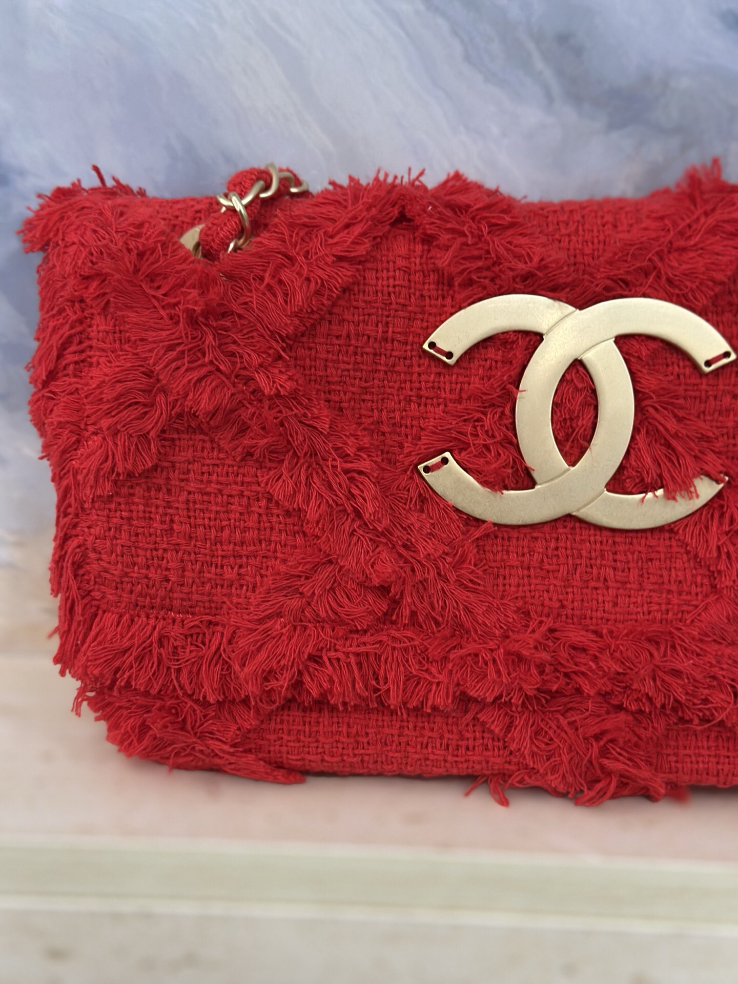 Vintage Straw Fringe Handbag - Image 7