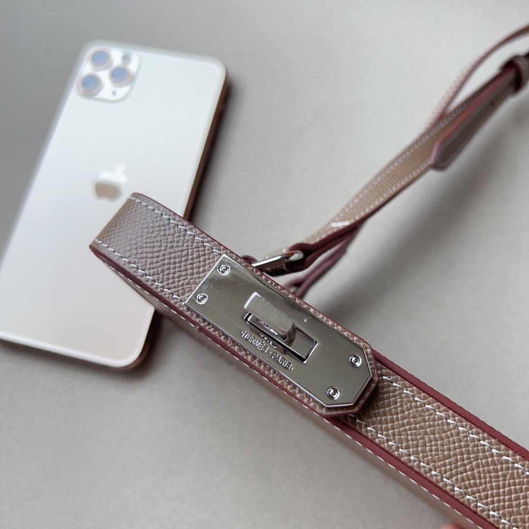 Hermès Hac a Box Leather Phone Case with Shoulder Strap - Image 7