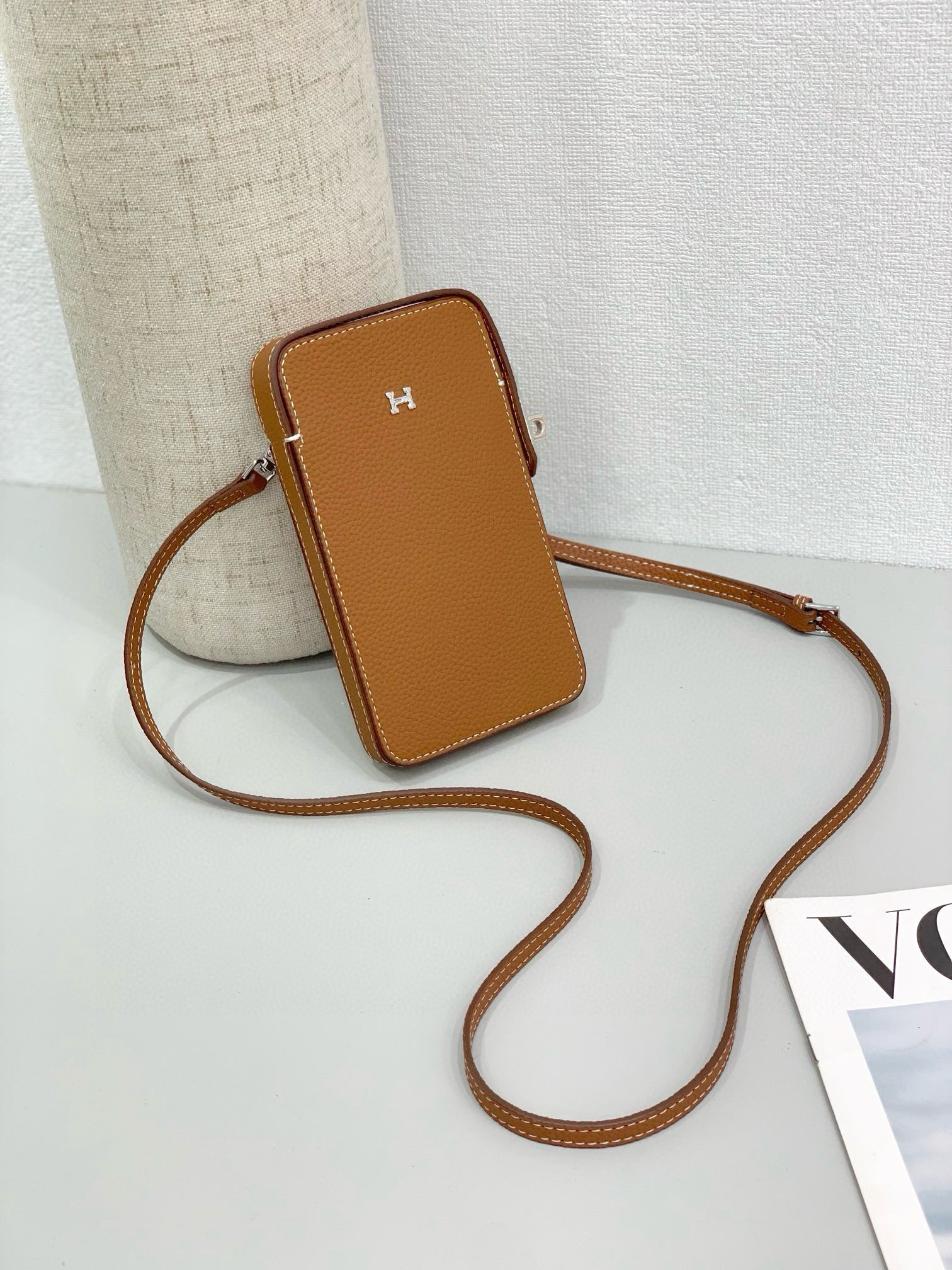 Hermès Hac a Box Tadelakt Calfskin Phone Case - Image 7