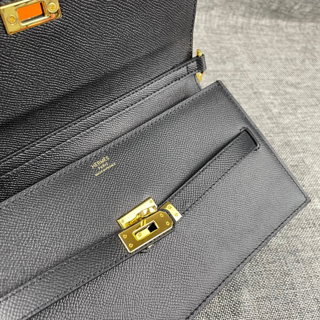 Hermès Kelly Palm-Print Leather Crossbody Bag - Image 7