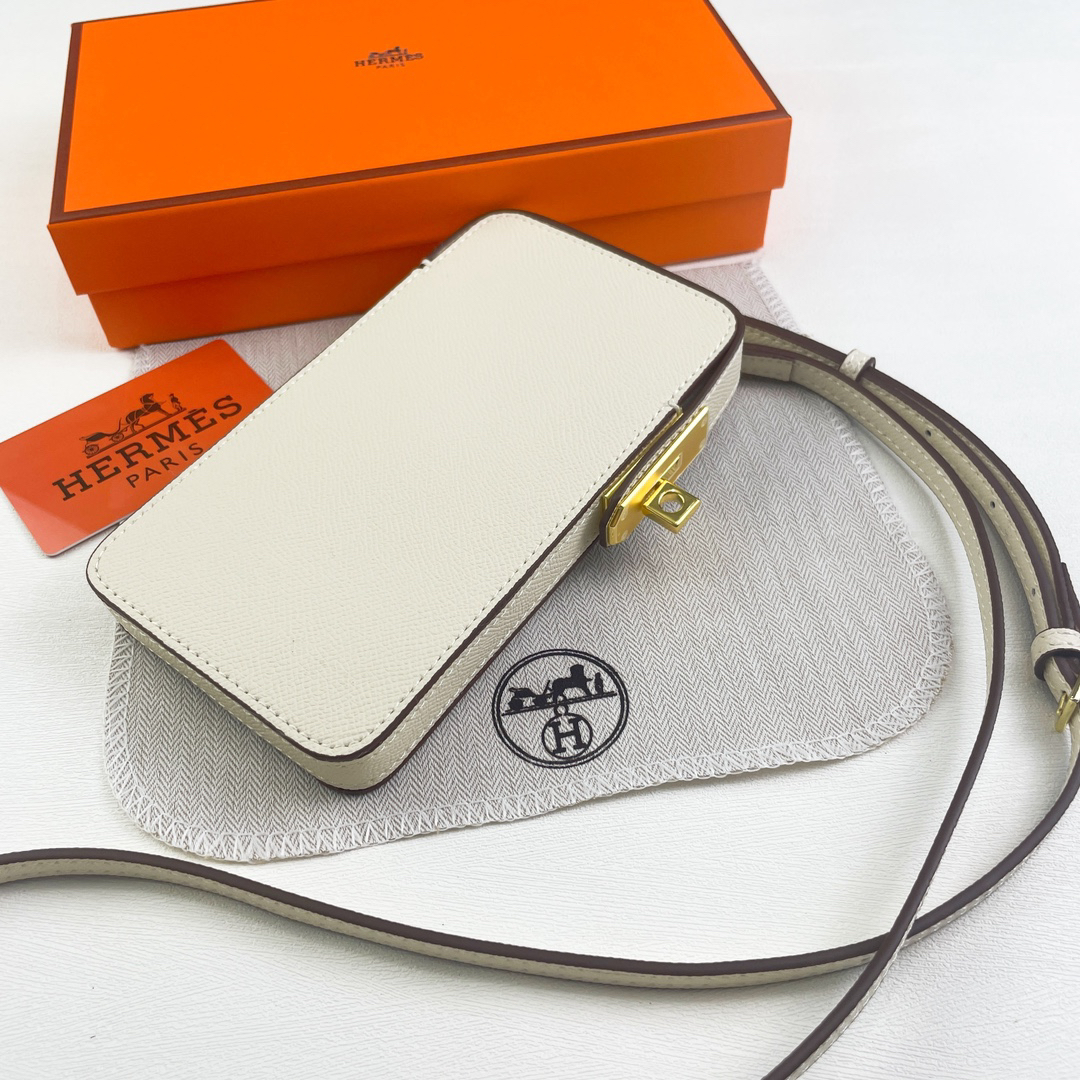 Hermès Hac a Box Tadelakt Calfskin Phone Case - Image 7