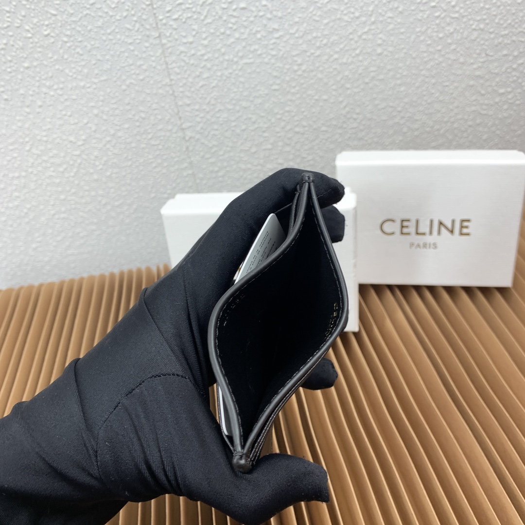 Celine Triomphe Embossed Leather Card Holder - Image 7