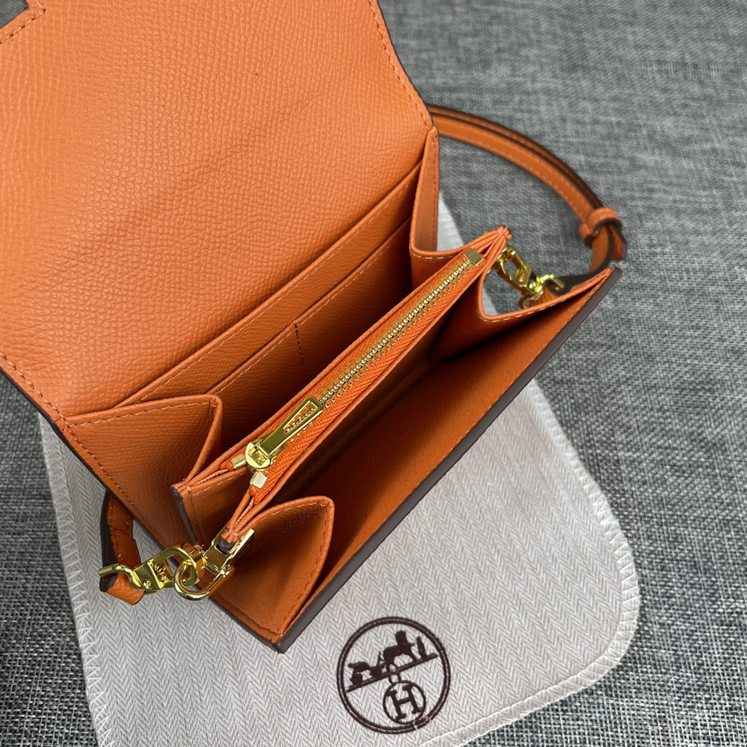 Hermes Constance Palm-Grain Leather Mini Bag - Image 7