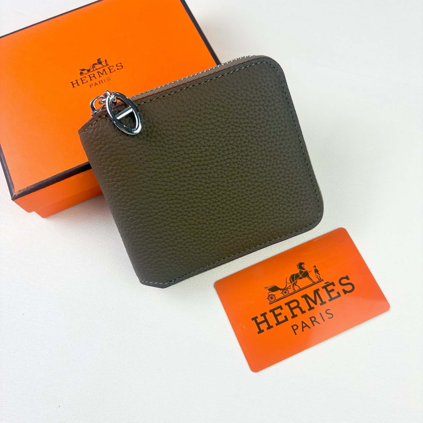 Hermès Silk'in Wallet in Calfskin - Image 7