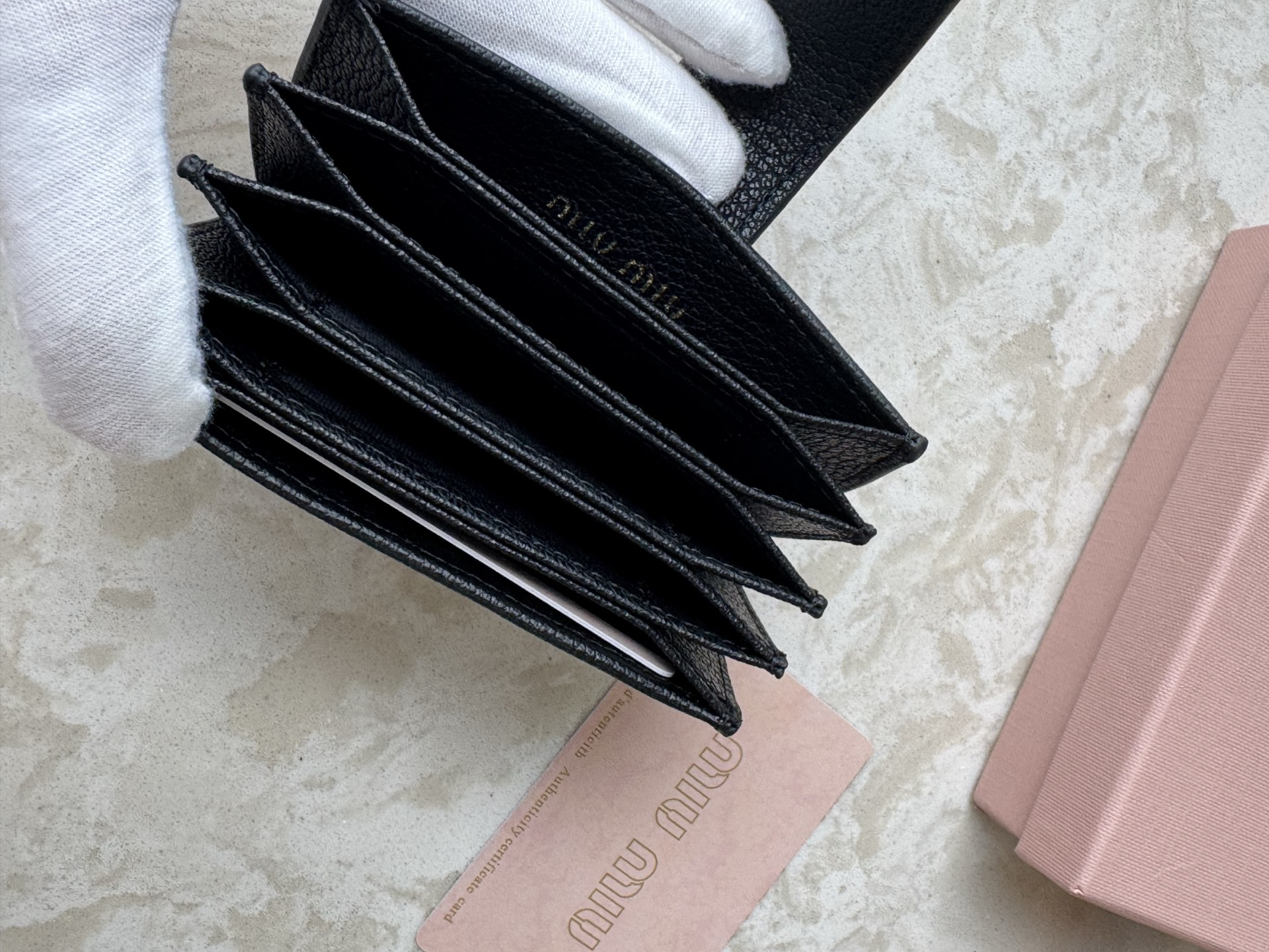 Miu Miu Leather Slim Wallet - Image 7