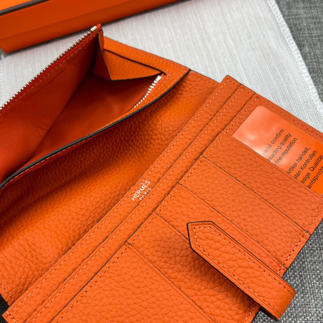 Hermes Leather Zip Wallet - Image 7