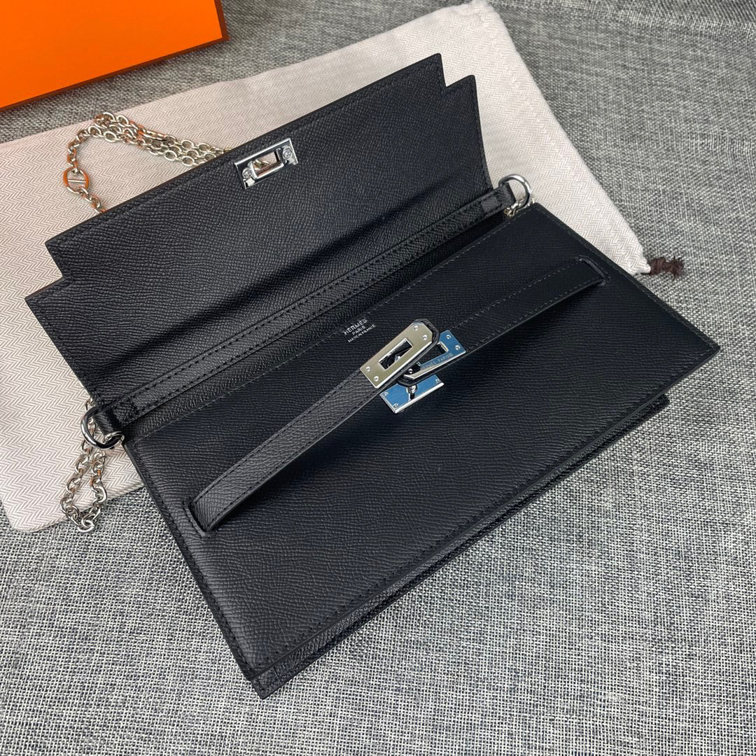 Hermès Kelly-Style Leather Shoulder Crossbody Bag - Image 7