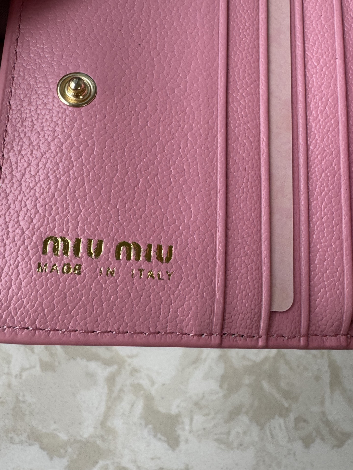 Miu Miu Leather Card Holder - Image 7